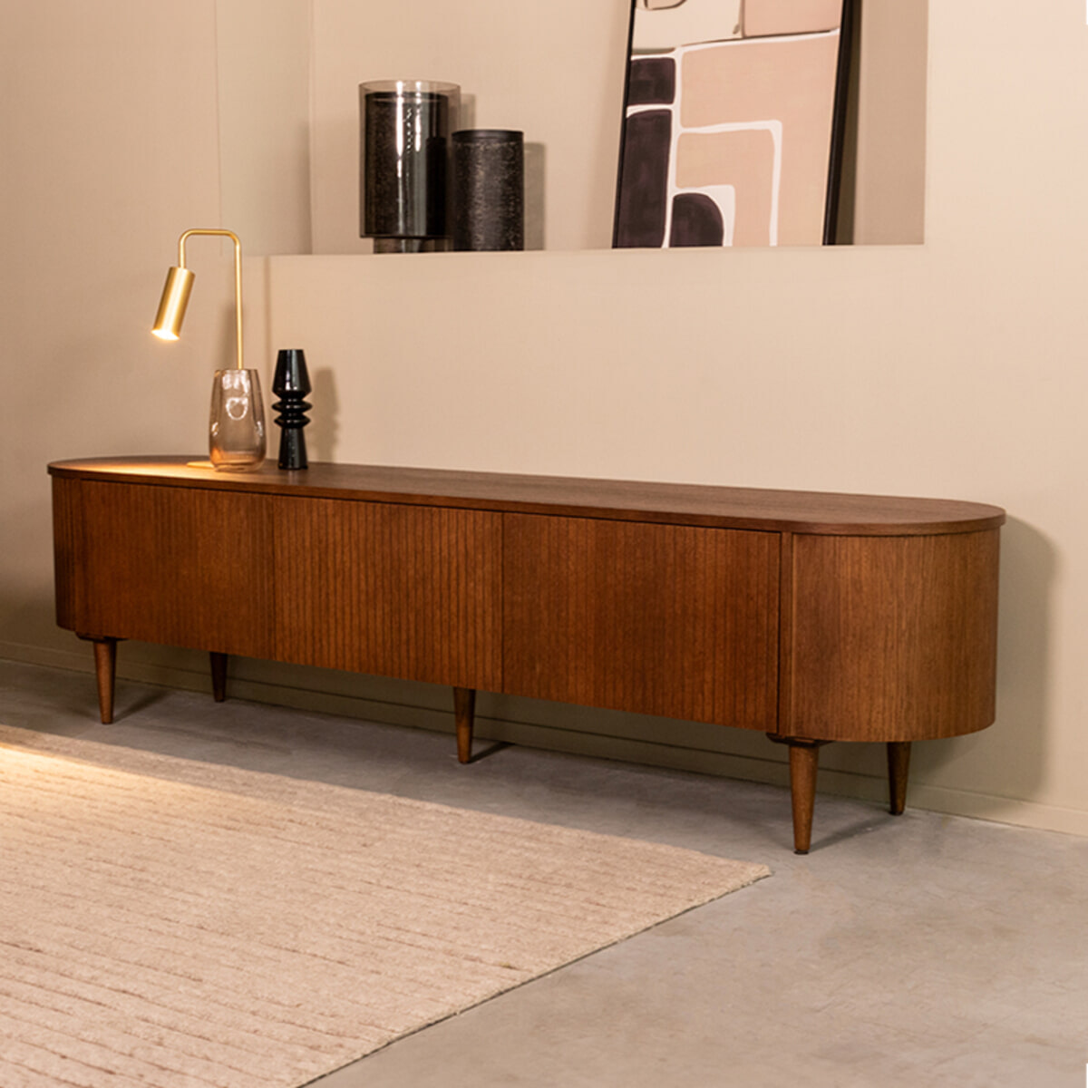 LABEL51 TV-meubel 'Oliva' Eiken, 220cm