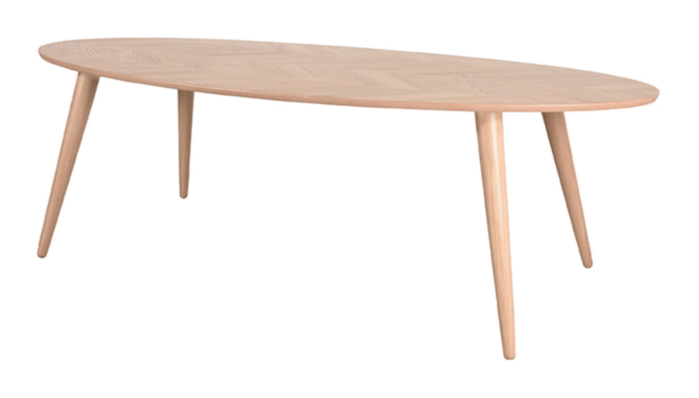 LABEL51 Ovale Eettafel 'Ines' Naturel Eiken