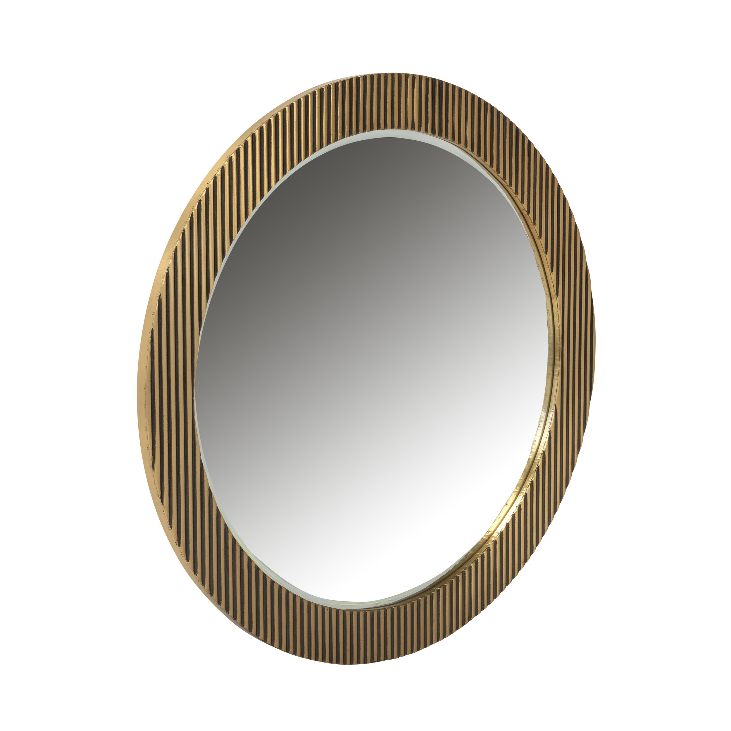 Richmond Ronde Spiegel 'Ironville' Ø86cm, kleur Goud
