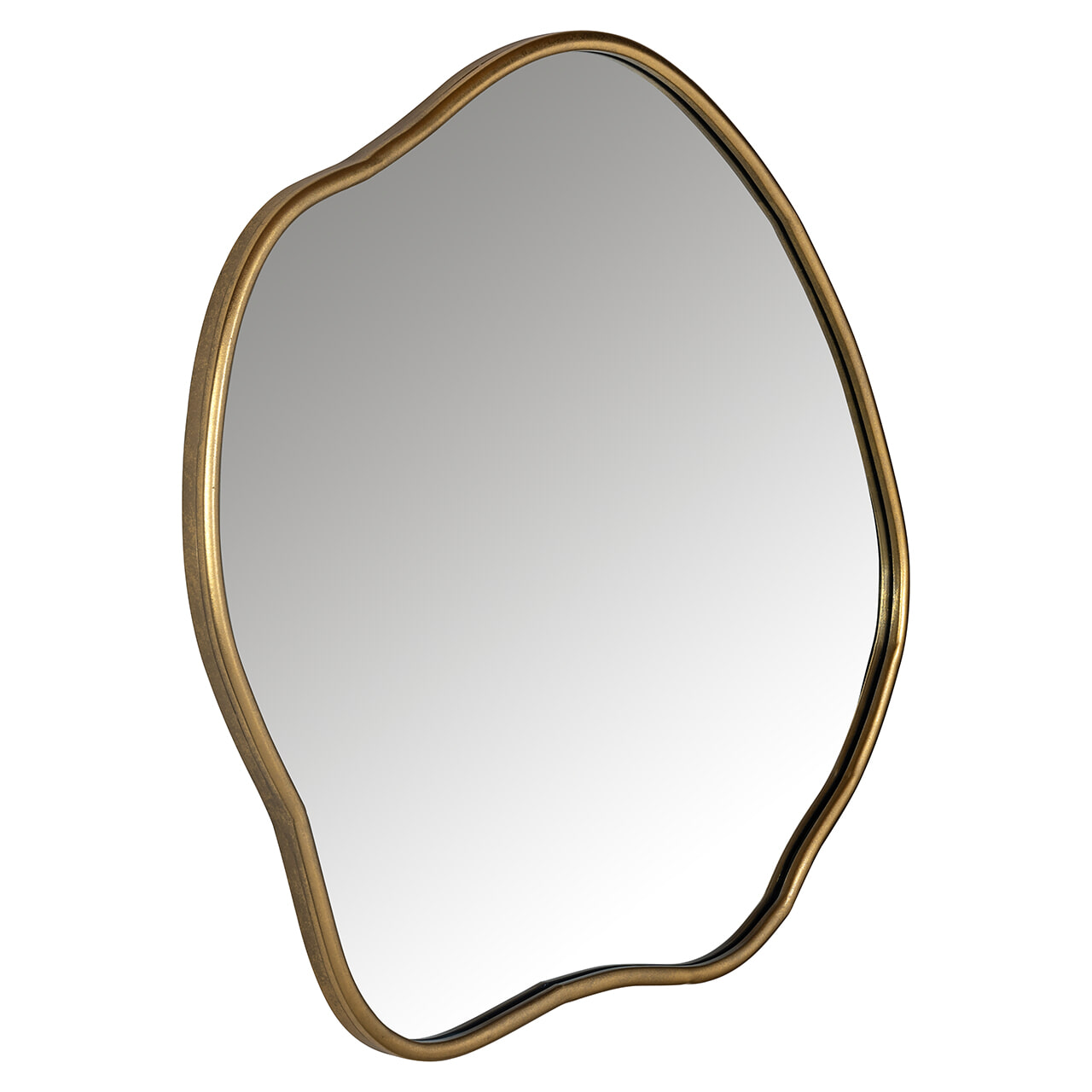 Richmond Spiegel 'Allyson' organisch 79 x 88 cm, kleur Brushed Gold