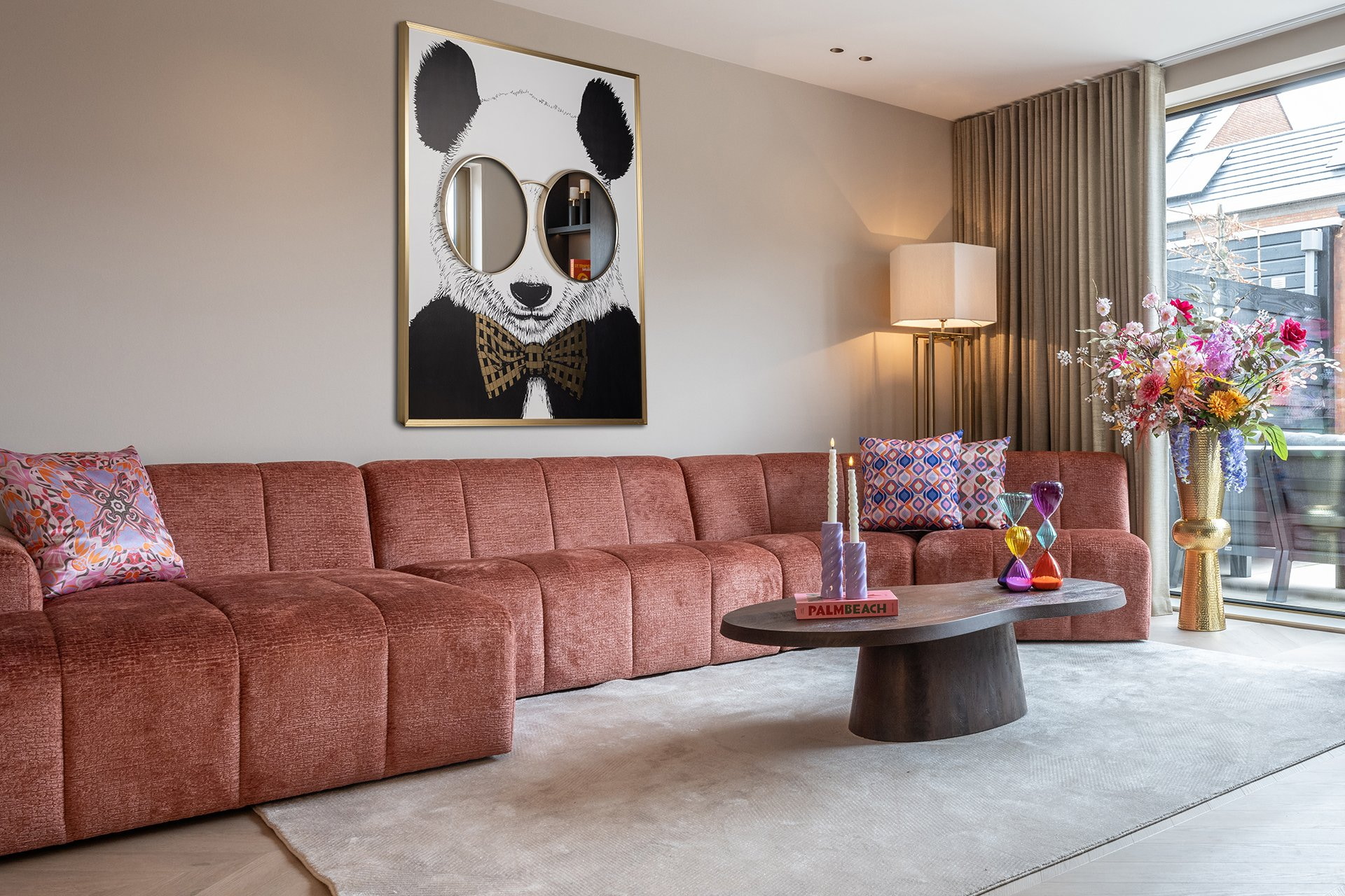 Richmond Wall Art 'Shiny Panda' 130 x 118cm