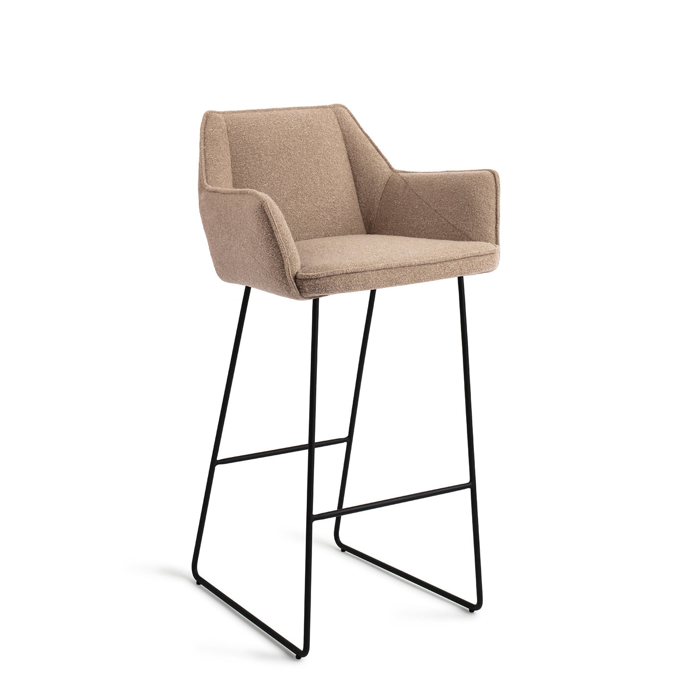 Jesper Home Barkruk 'Tome' Slide Black  (zithoogte 76cm)