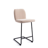 Jesper Home Barstoel 'Ikata' Arch Black, kleur Sand Strand (zithoogte 65cm)