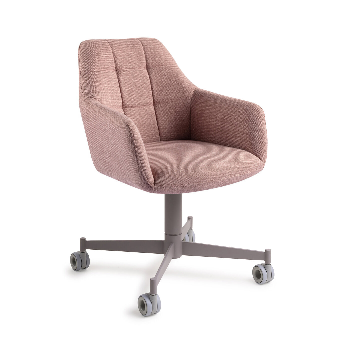 Jesper Home Eetkamerstoel Noto Caster Grey - Vintage Rose