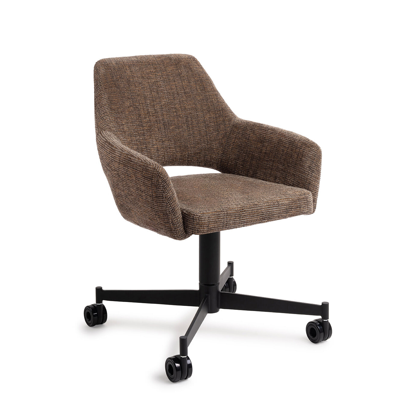 Jesper Home Eetkamerstoel Yanai Caster Black - Checked Chestnut