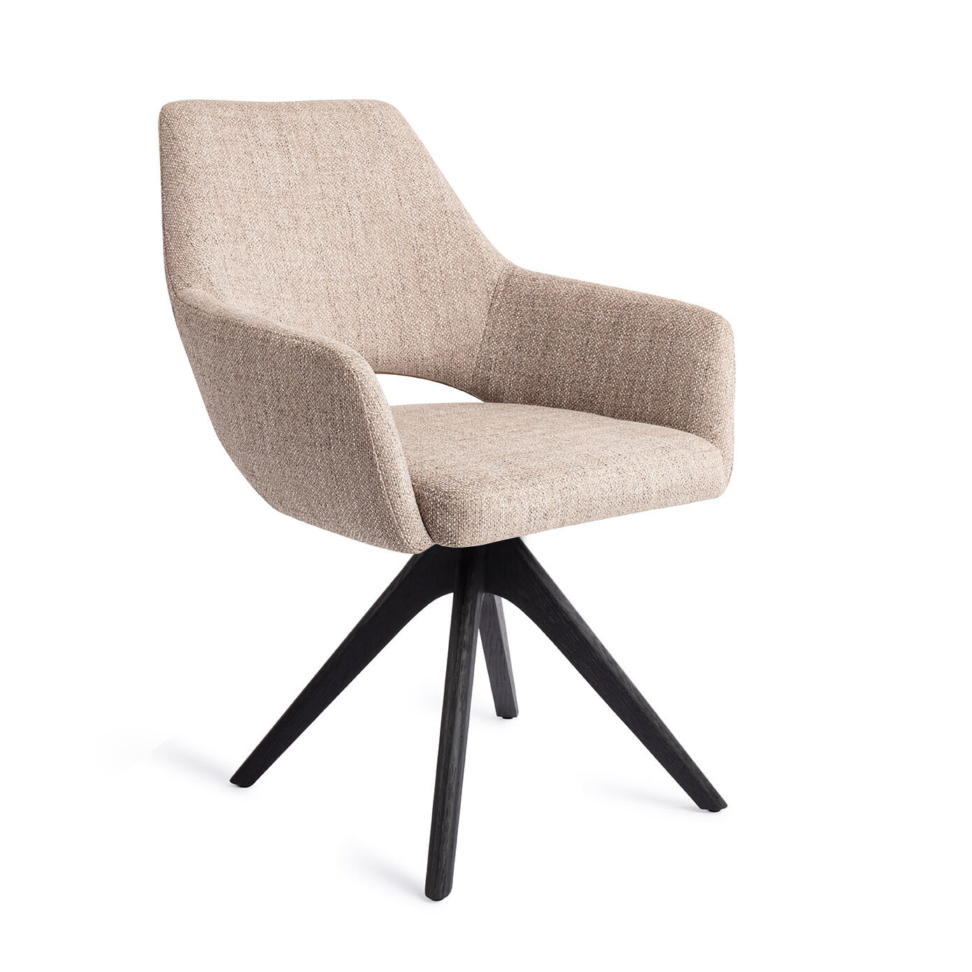 Jesper Home Eetkamerstoel 'Yanai' Revolve Oak Black