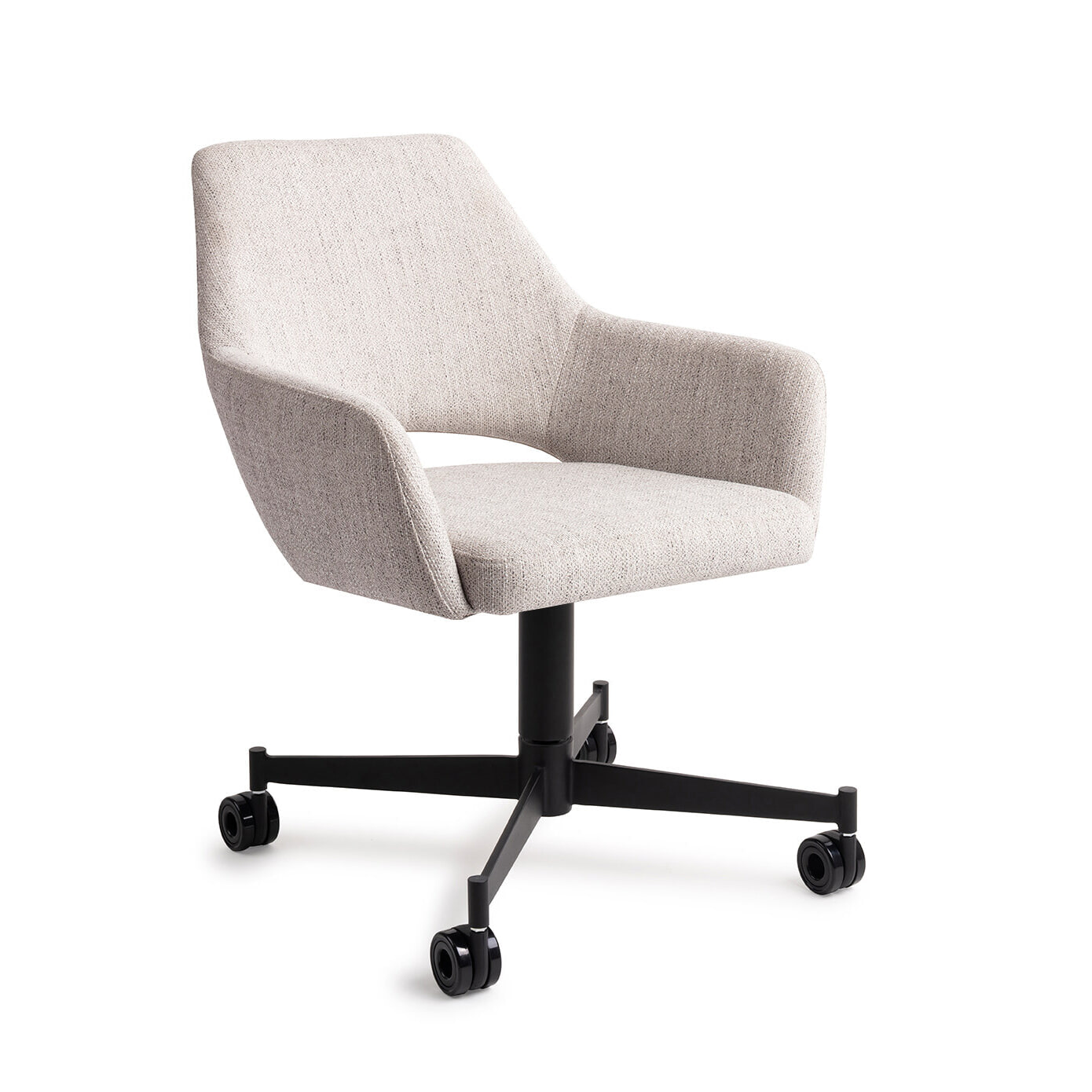 Jesper Home Eetkamerstoel Yanai Caster Black - Pigeon