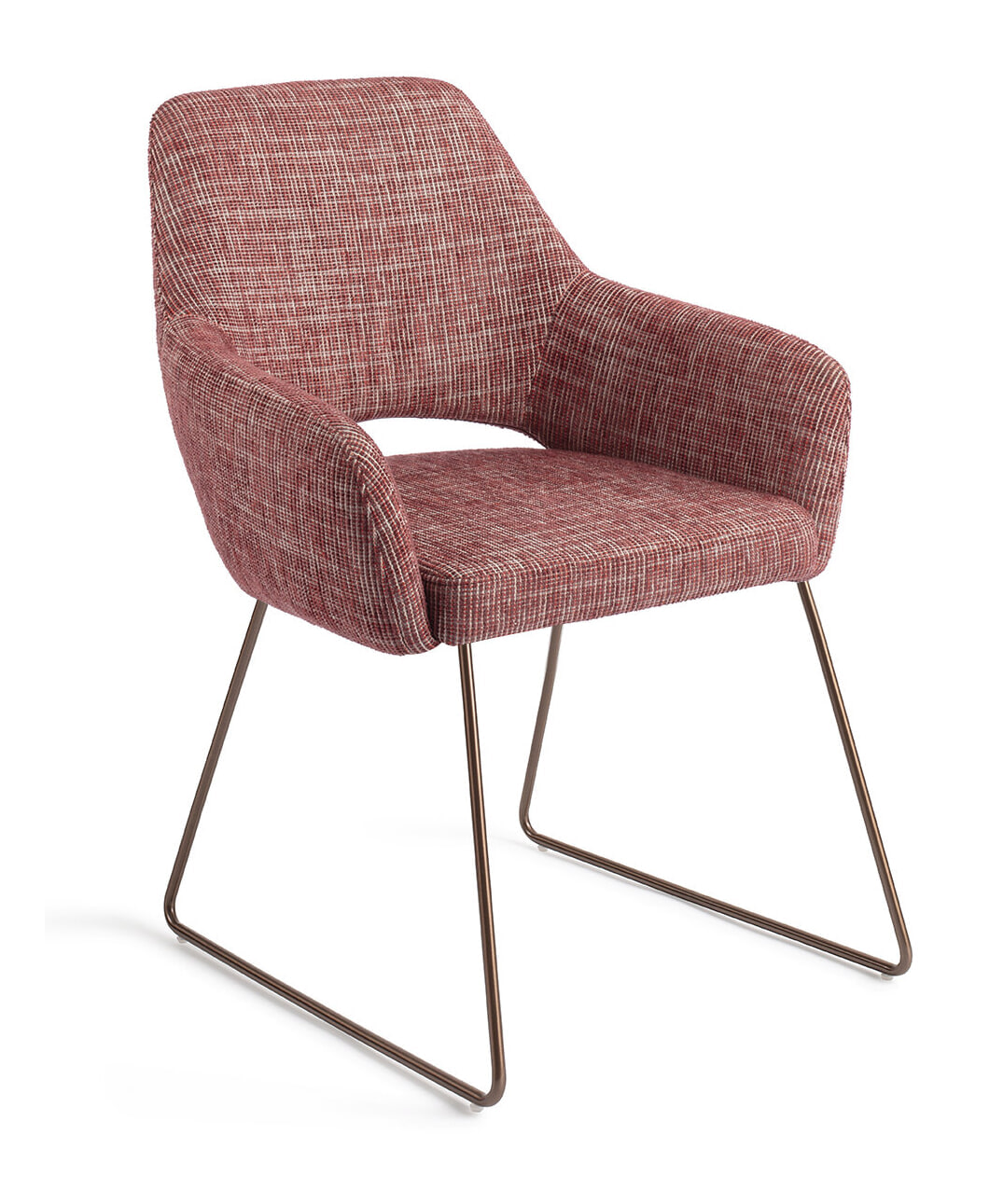 Jesper Home Eetkamerstoel 'Yanai' Slide Rose, kleur Berry Bars
