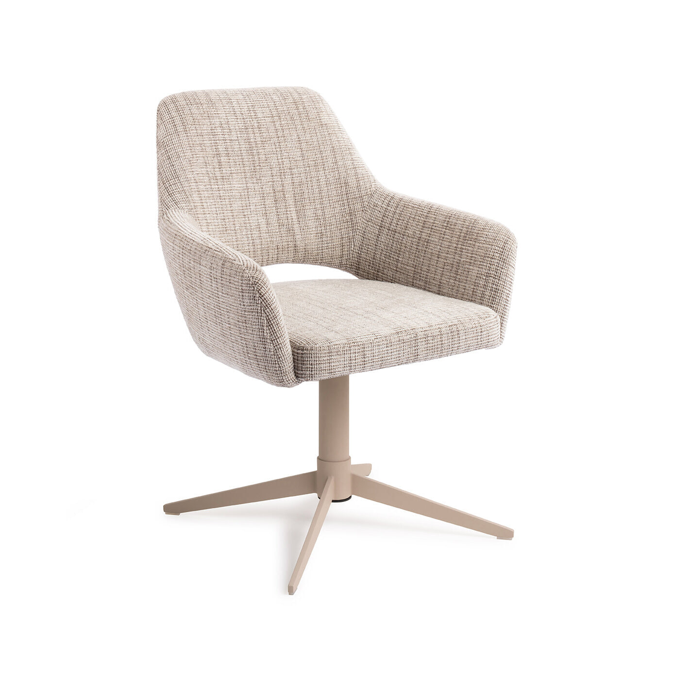 Jesper Home Eetkamerstoel Yanai Quad Beige - Caramel Grid