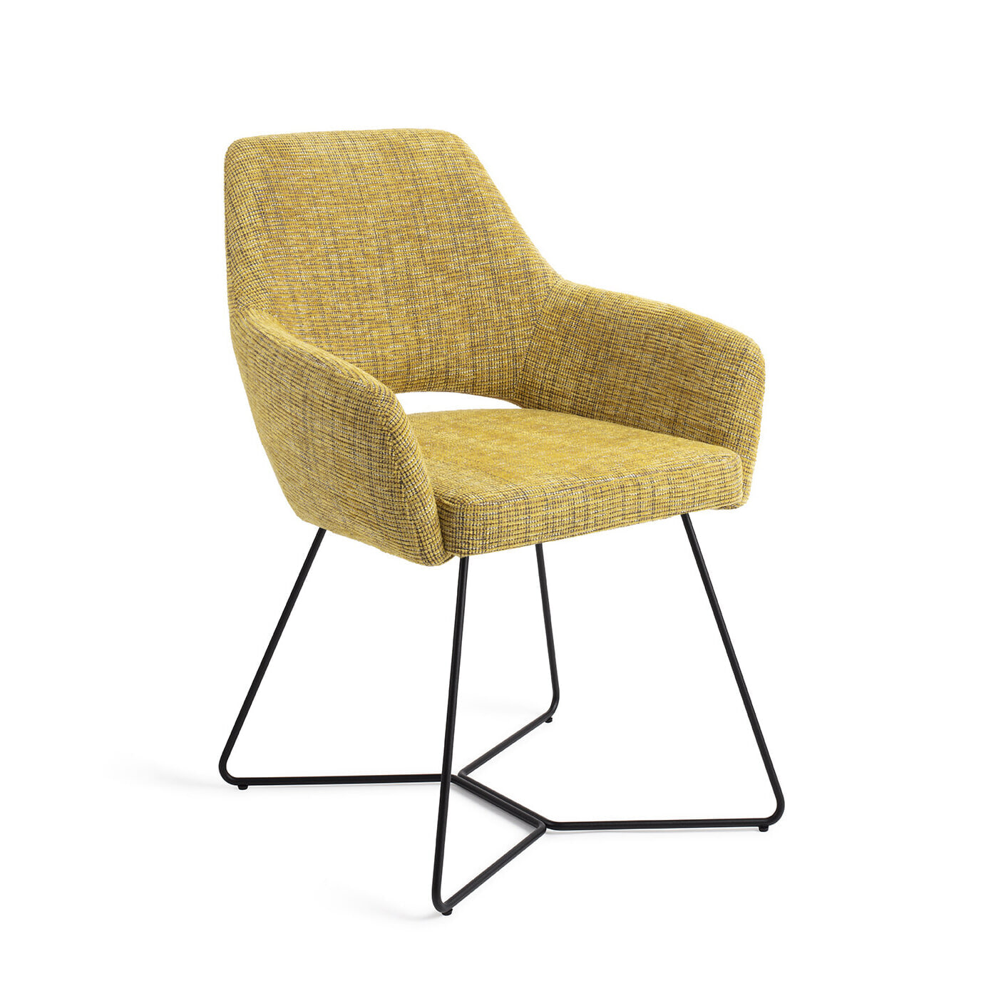 Jesper Home Eetkamerstoel Yanai Beehive Black - Lemon Lines