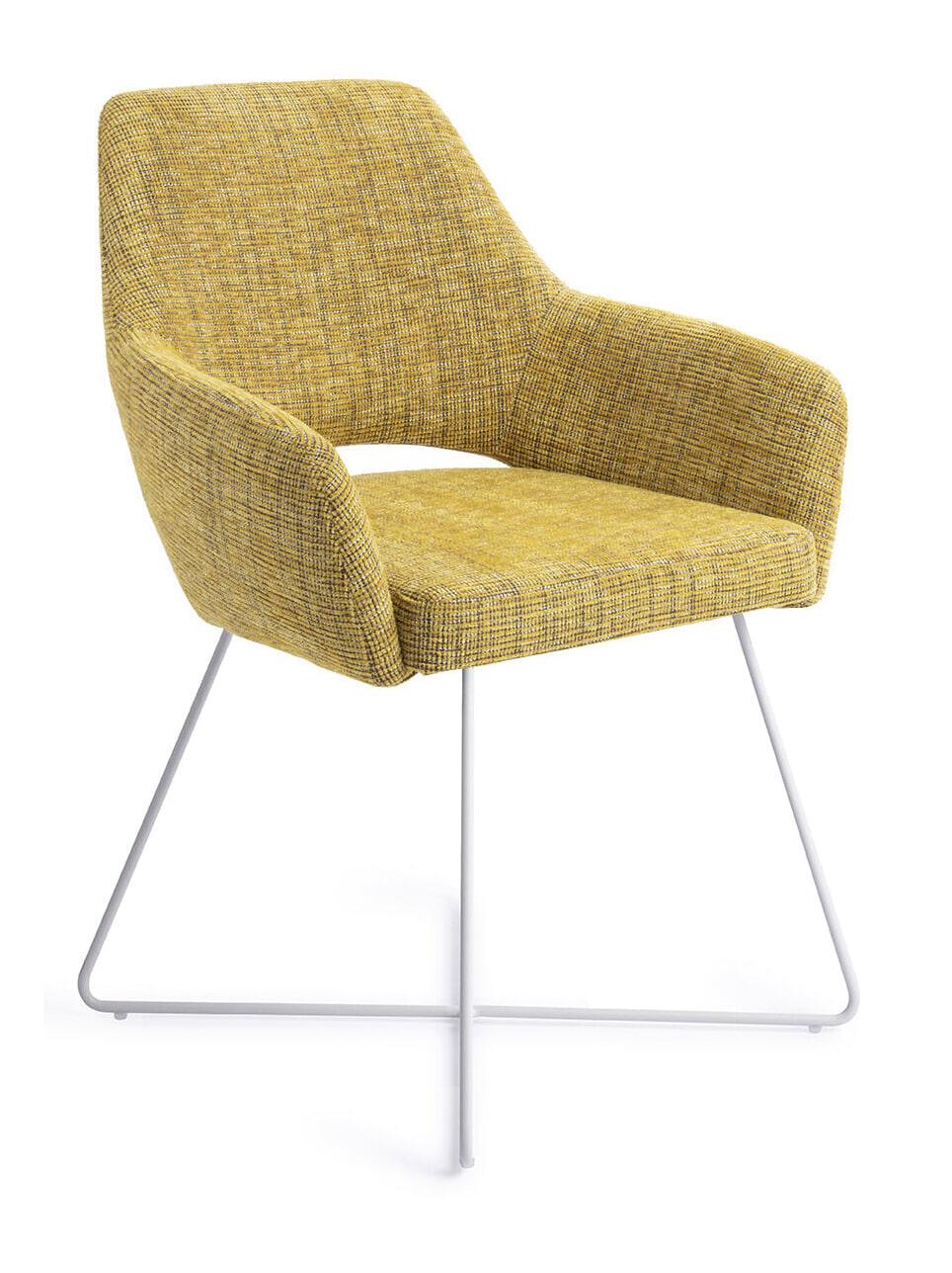 Jesper Home Eetkamerstoel Yanai Cross White - Lemon Lines
