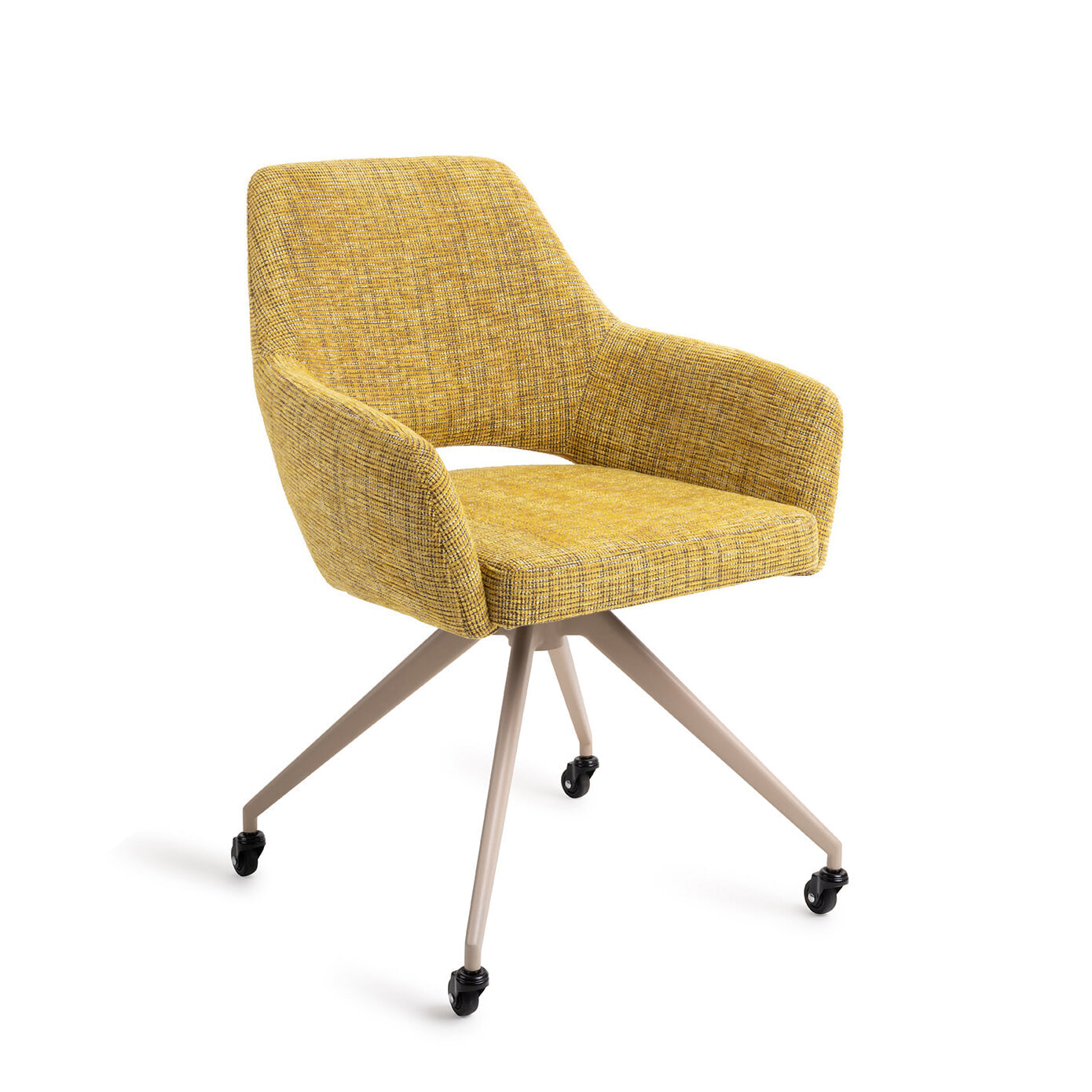 Jesper Home Eetkamerstoel Yanai Glide Beige - Lemon Lines