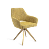 Jesper Home Eetkamerstoel 'Yanai' Turn Gold, kleur Lemon Lines