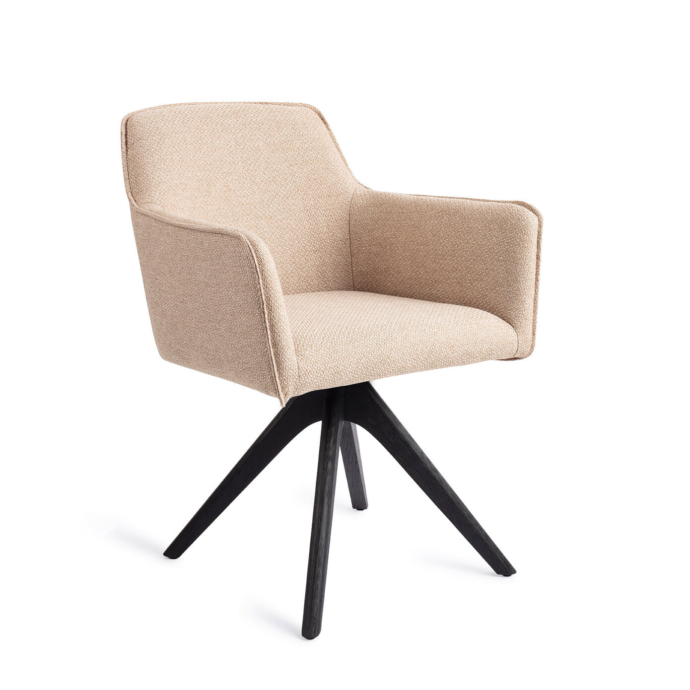 Jesper Home Eetkamerstoel 'Hofu' Revolve Oak Black