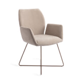 Jesper Home Eetkamerstoel 'Misaki' Cross Rose, kleur Sand Strand