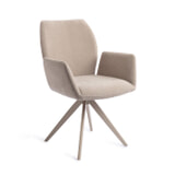 Jesper Home Draaibare Eetkamerstoel 'Misaki' Turn Beige, kleur Sand Strand