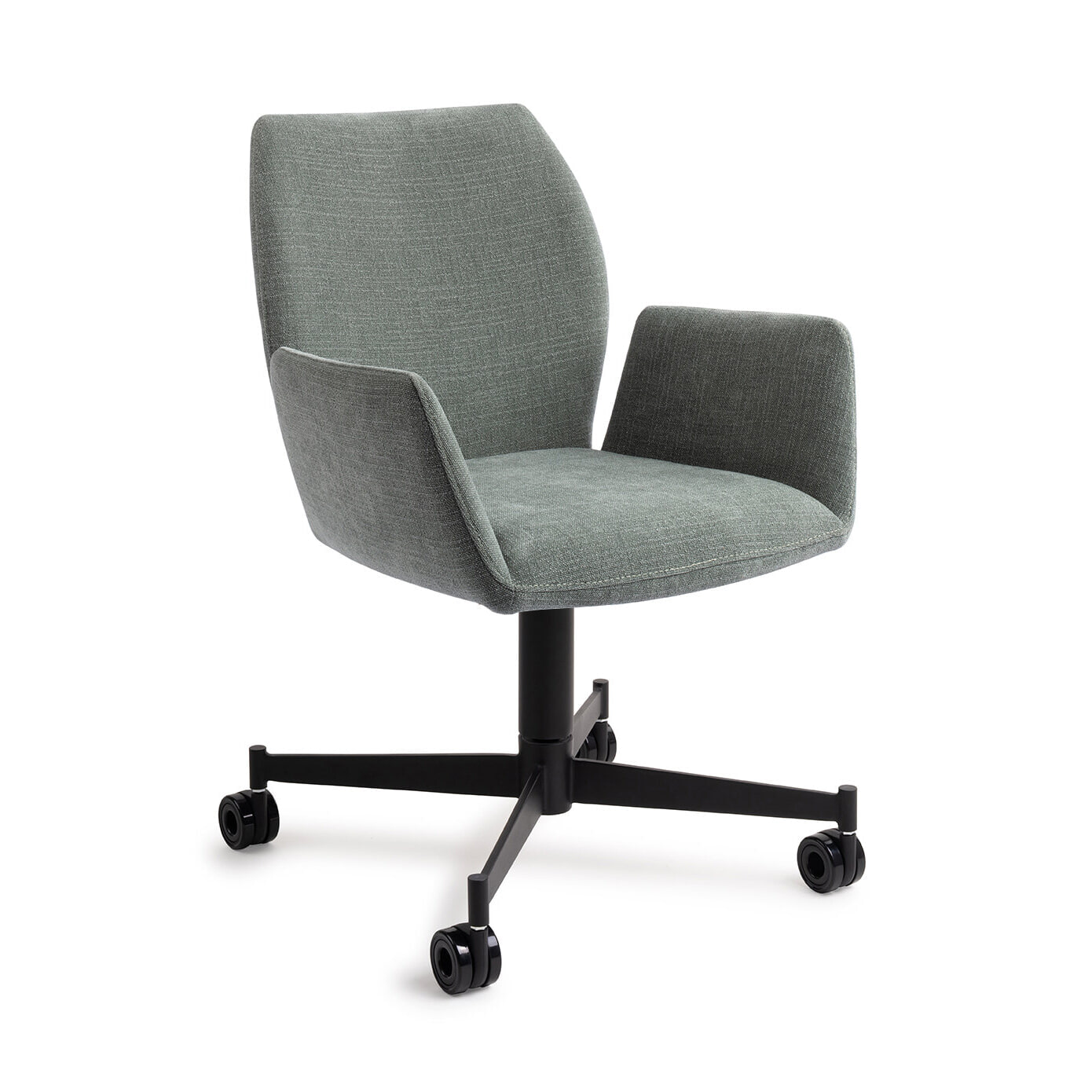 Jesper Home Eetkamerstoel Misaki Caster Black - Breezy Blue