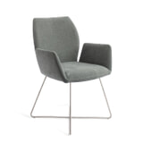 Jesper Home Eetkamerstoel 'Misaki' Cross Steel, kleur Breezy Blue