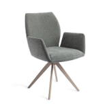 Jesper Home Draaibare Eetkamerstoel 'Misaki' Turn Beige, kleur Breezy Blue