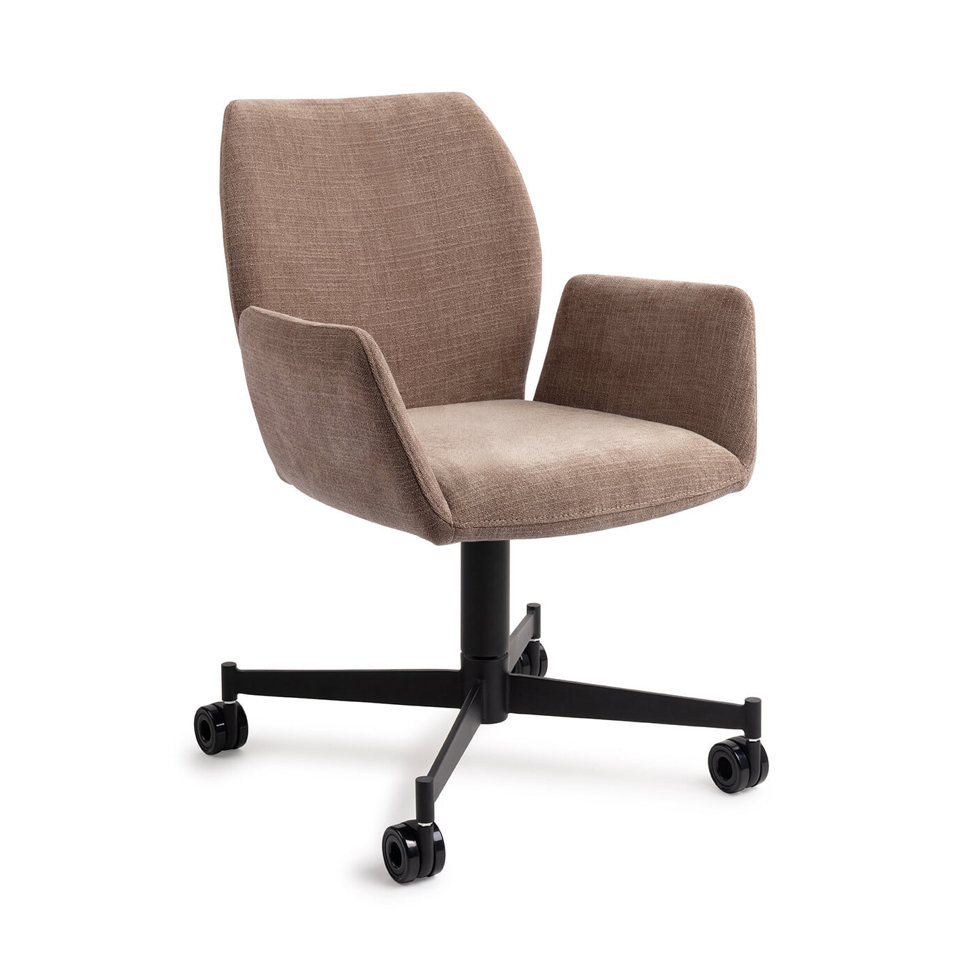 Jesper Home Eetkamerstoel Misaki Caster Black - Mocha Mist