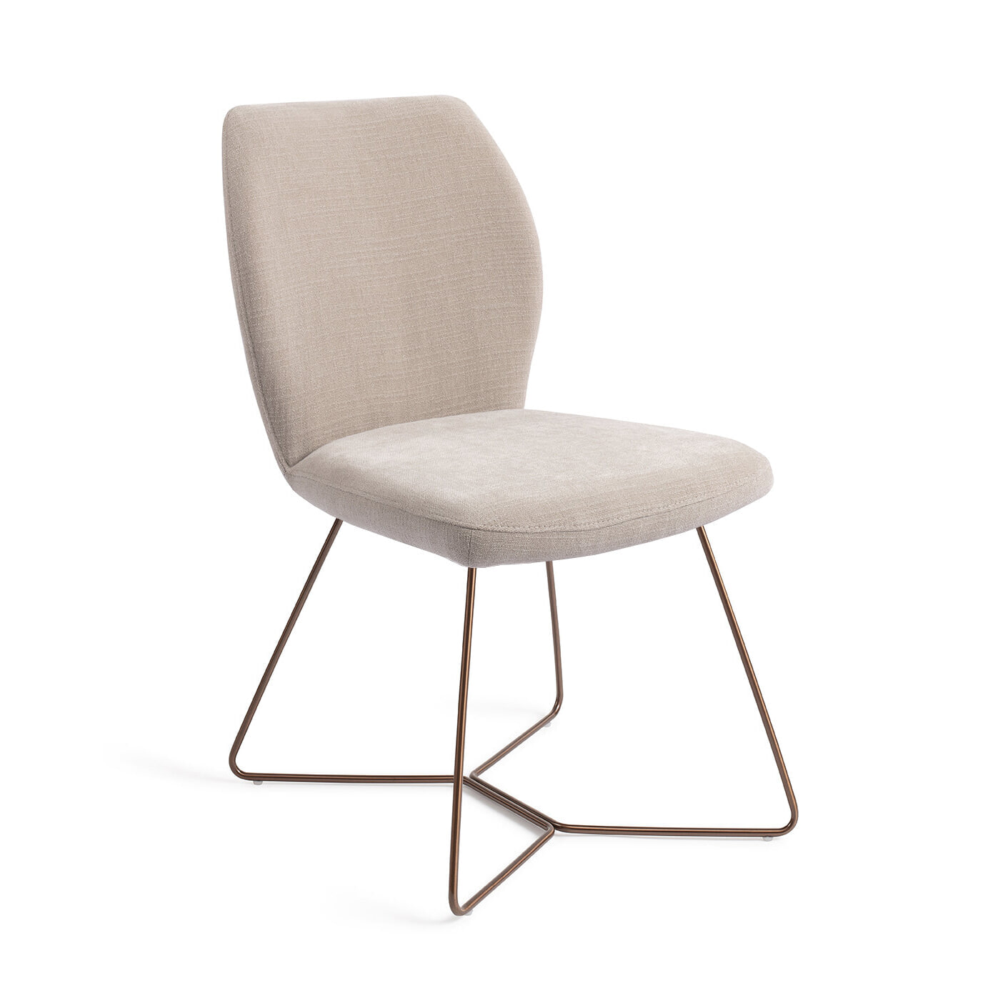 Jesper Home Eetkamerstoel 'Ikata' Beehive Rose, kleur Sand Strand