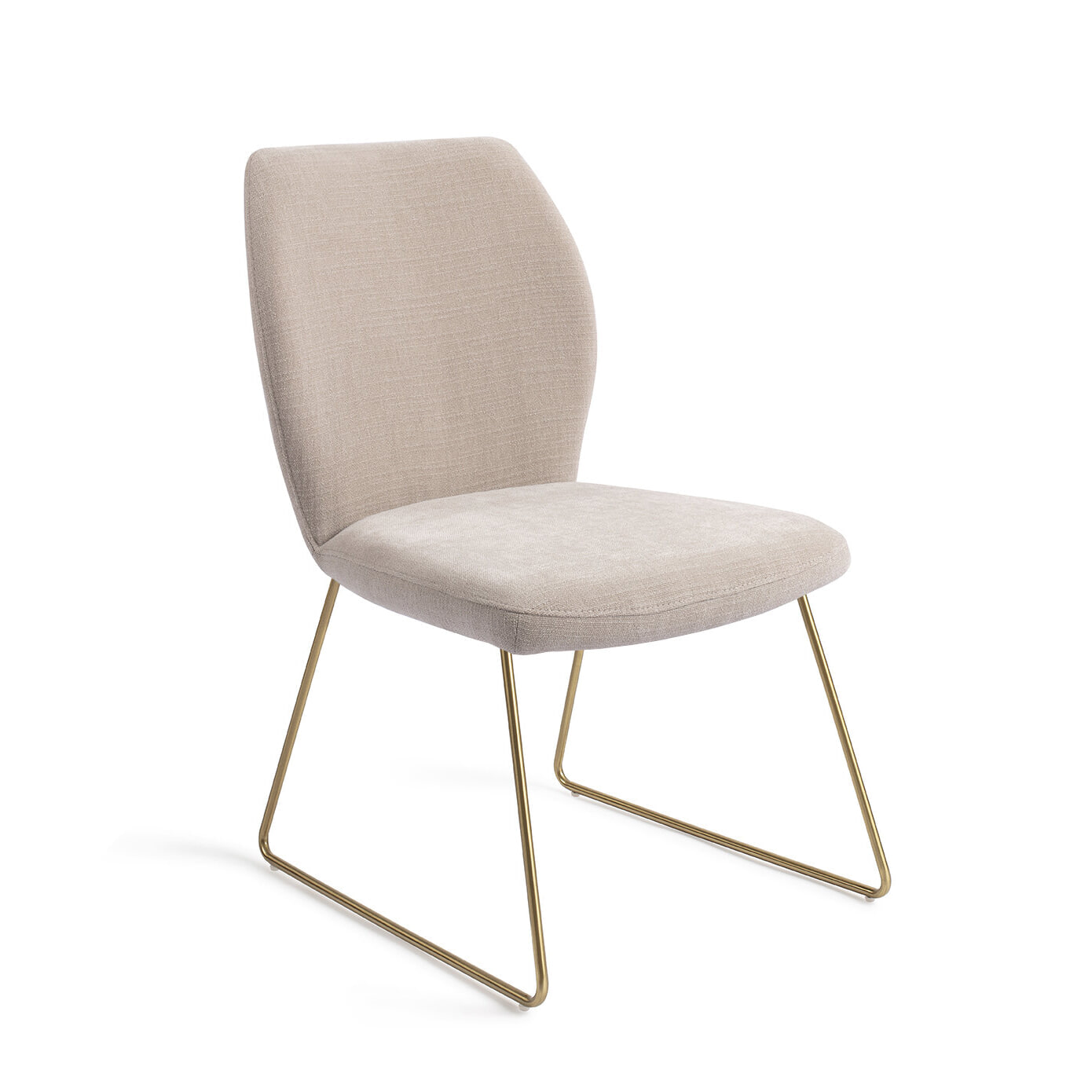 Jesper Home Eetkamerstoel 'Ikata' Slide Gold, kleur Sand Strand