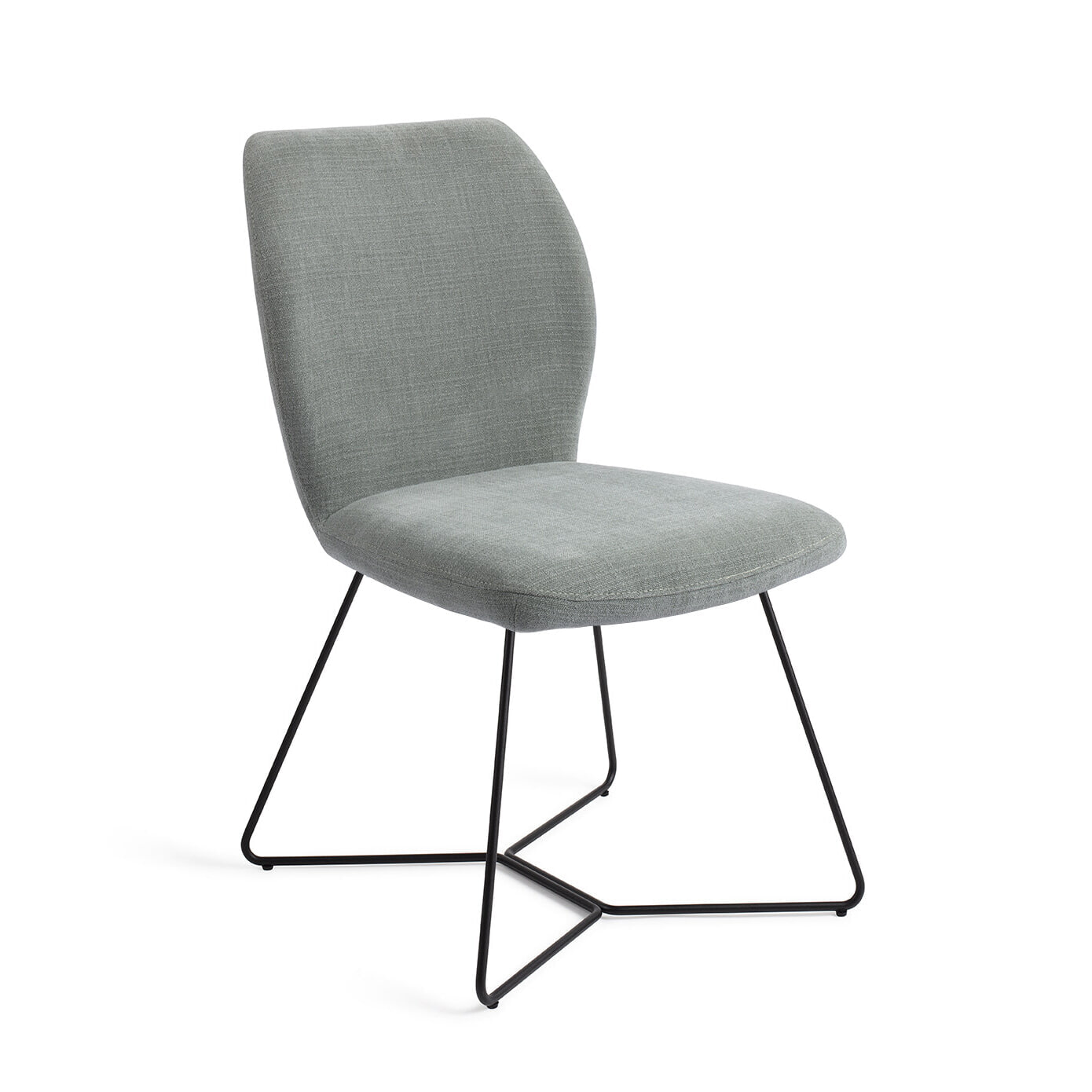 Jesper Home Eetkamerstoel 'Ikata' Beehive Black, kleur Breezy Blue