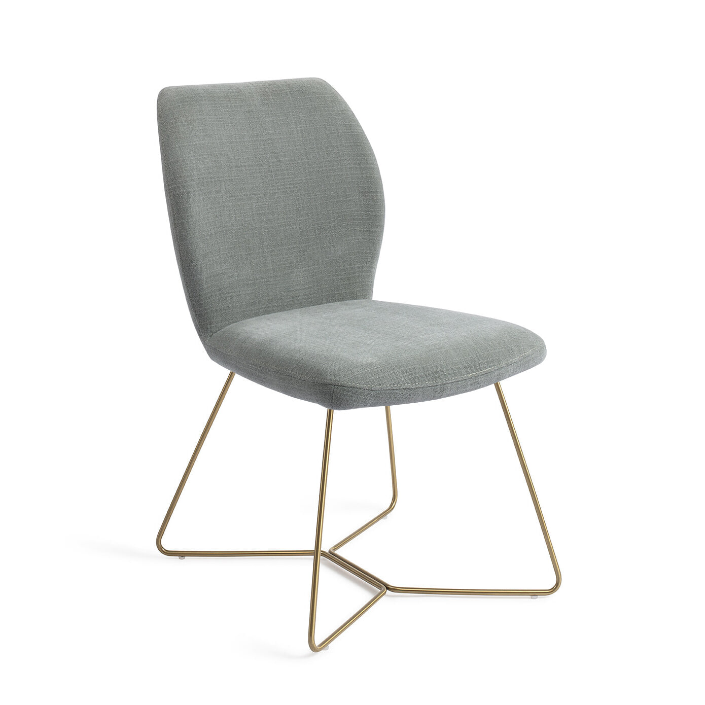 Jesper Home Eetkamerstoel 'Ikata' Beehive Gold, kleur Breezy Blue