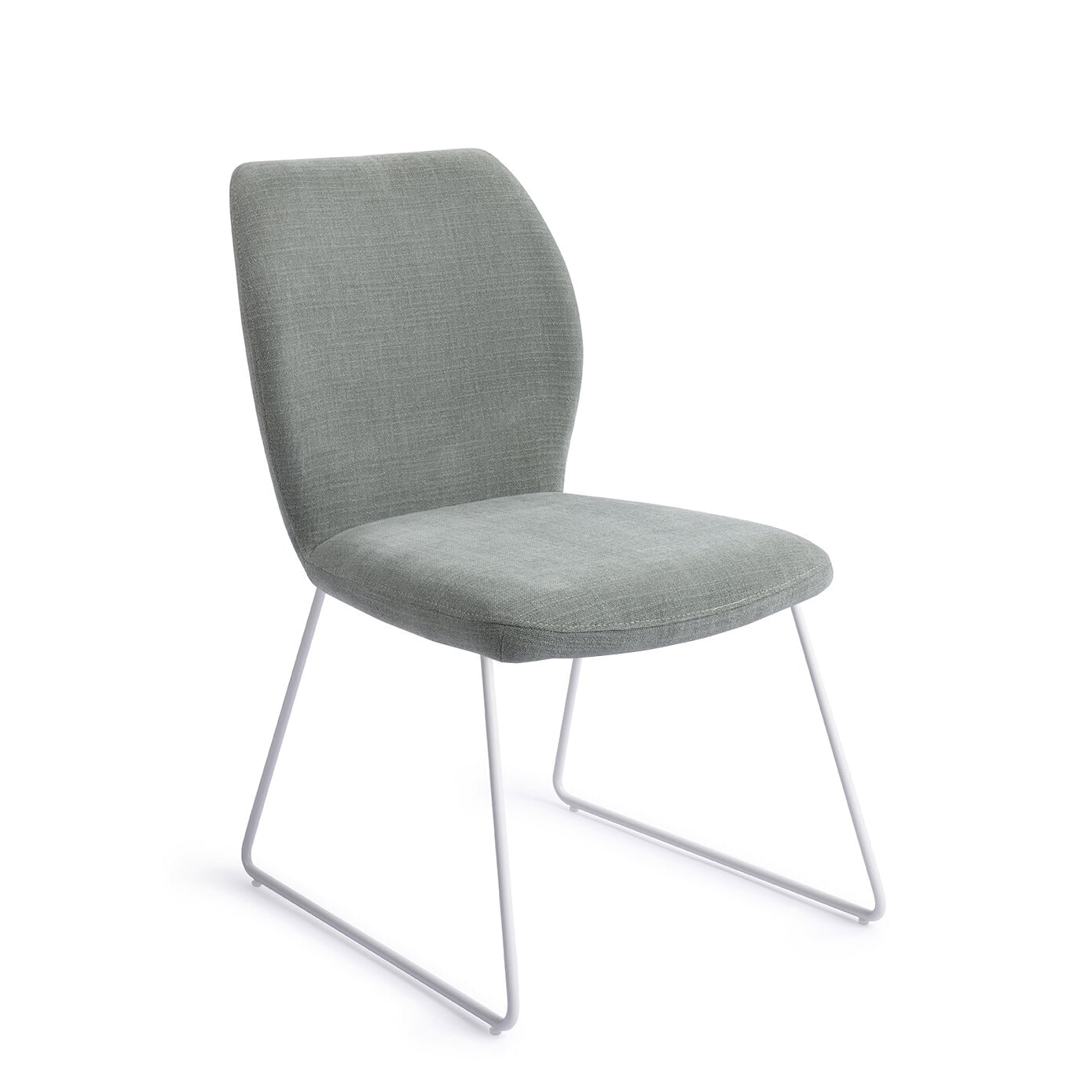 Jesper Home Eetkamerstoel 'Ikata' Slide White, kleur Breezy Blue