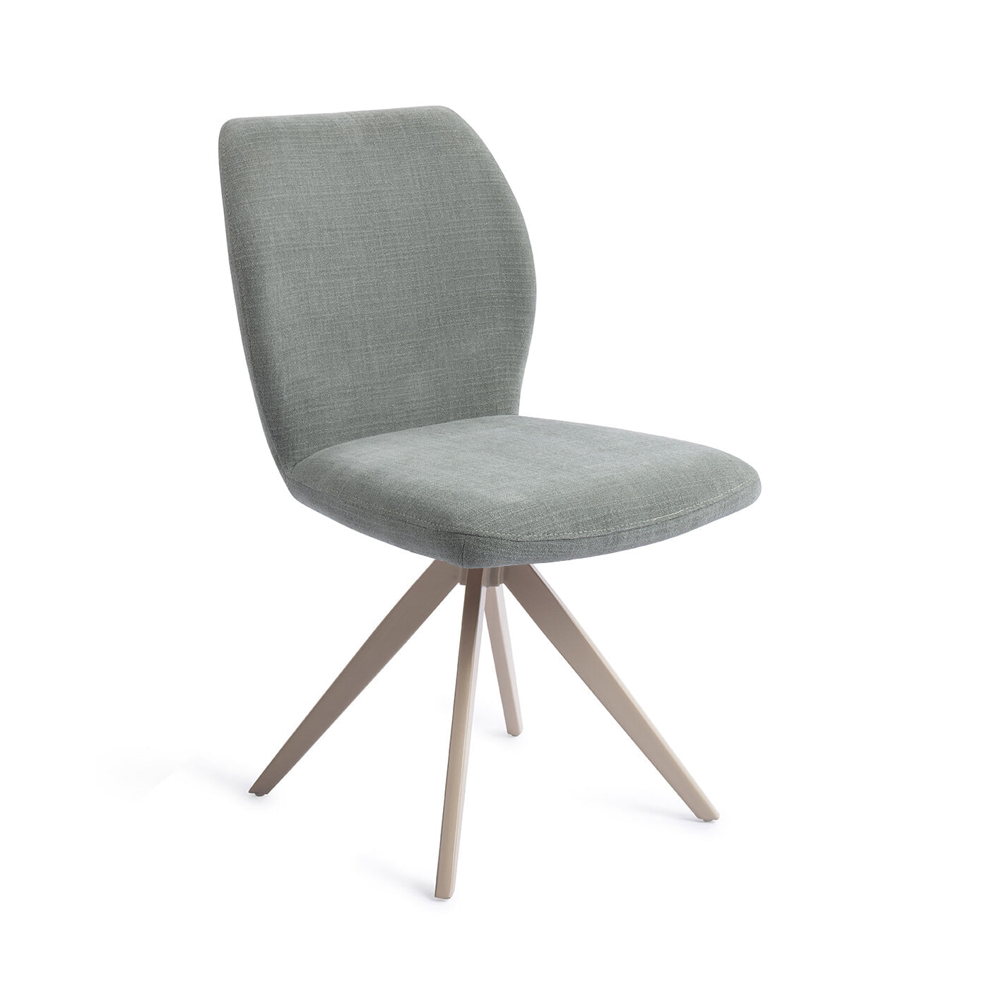 Jesper Home Draaibare Eetkamerstoel 'Ikata' Turn Beige, kleur Breezy Blue