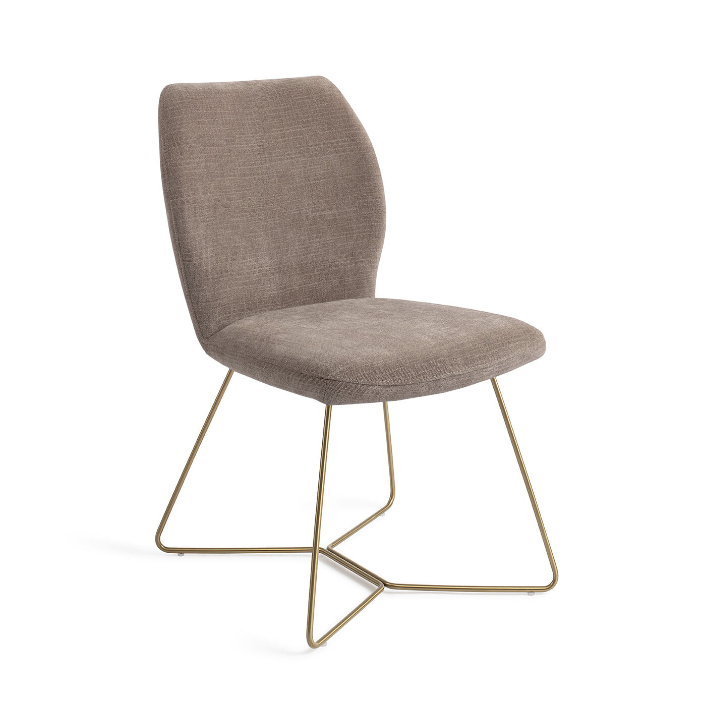 Jesper Home Eetkamerstoel 'Ikata' Beehive Gold, kleur Mocha Mist