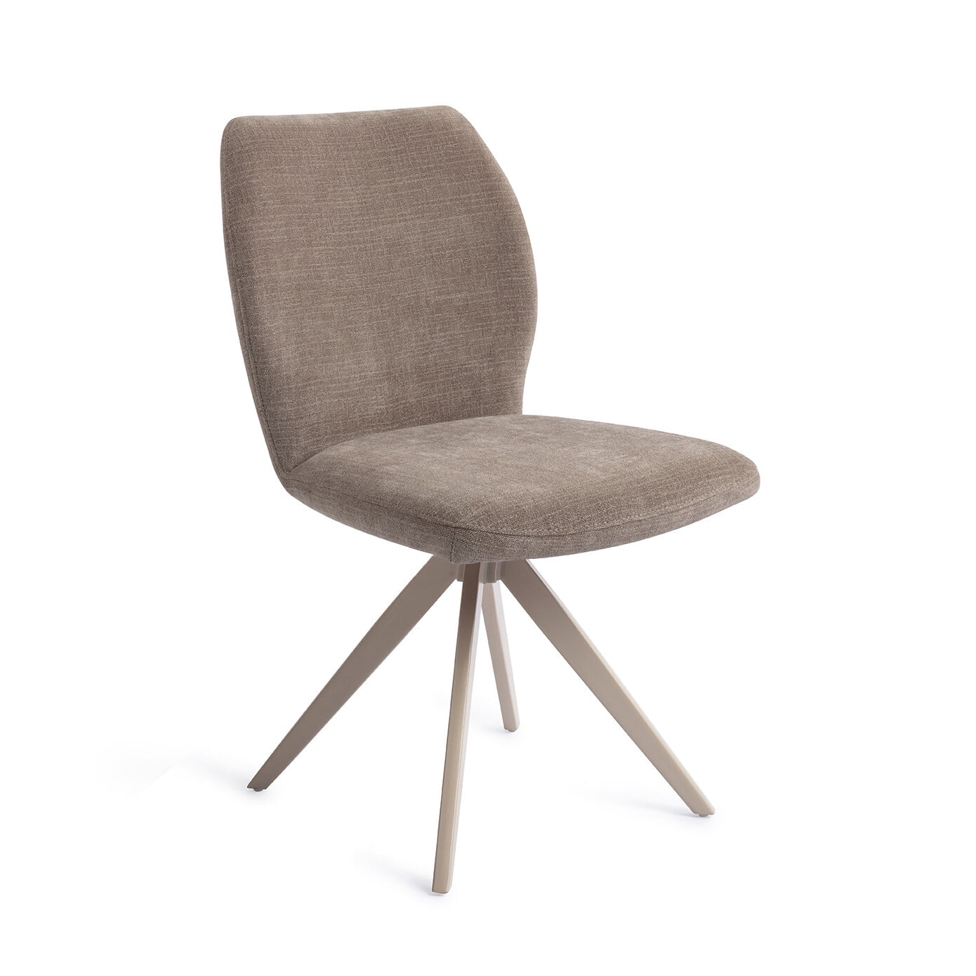 Jesper Home Draaibare Eetkamerstoel 'Ikata' Turn Beige, kleur Mocha Mist
