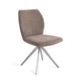 Jesper Home Draaibare Eetkamerstoel 'Ikata' Turn Steel, kleur Mocha Mist