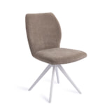 Jesper Home Draaibare Eetkamerstoel 'Ikata' Turn White, kleur Mocha Mist