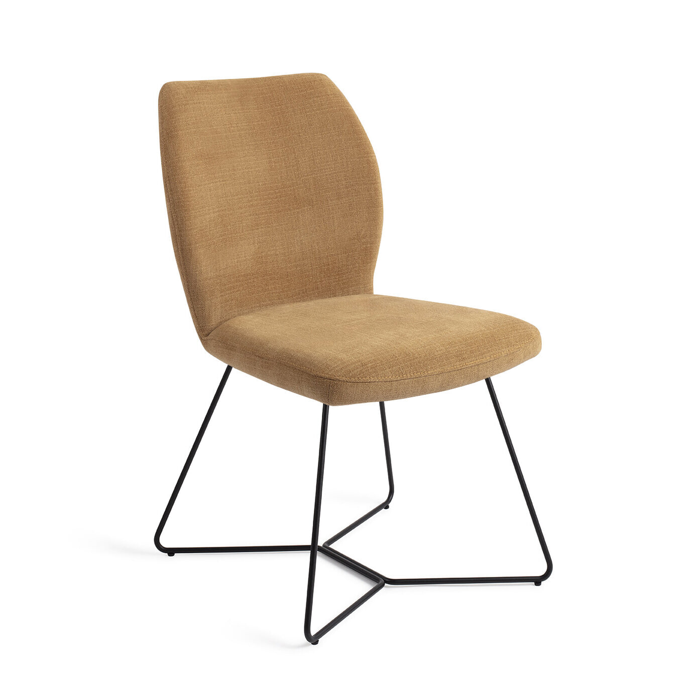 Jesper Home Eetkamerstoel 'Ikata' Beehive Black, kleur Honey Harvest