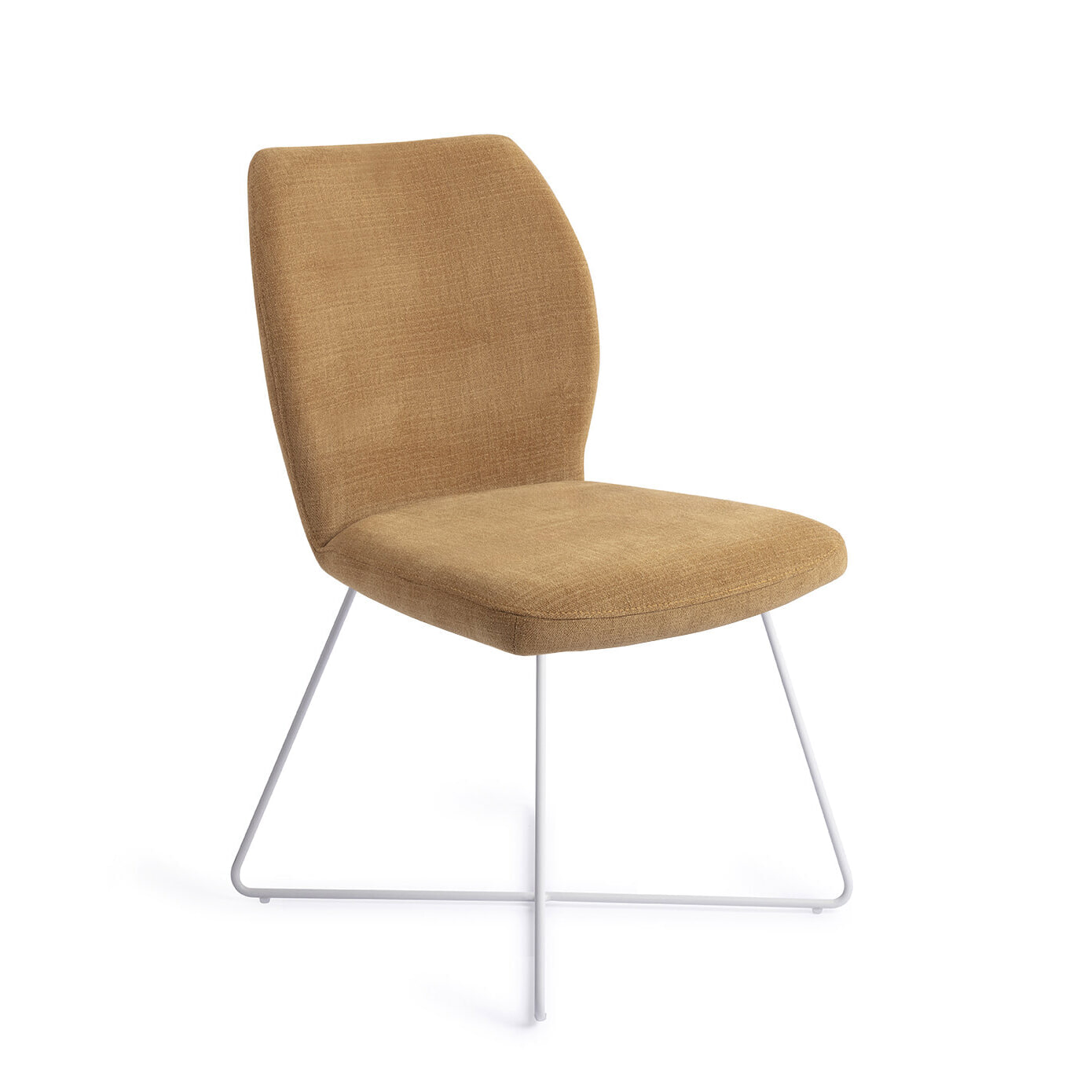Jesper Home Eetkamerstoel 'Ikata' Cross White, kleur Honey Harvest