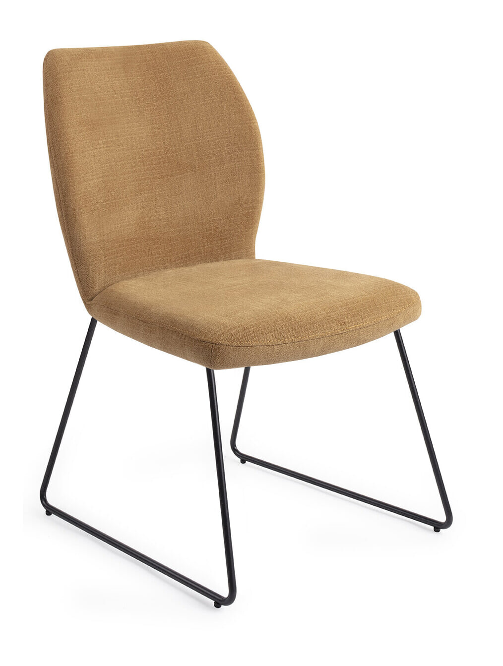 Jesper Home Eetkamerstoel 'Ikata' Slide Black, kleur Honey Harvest