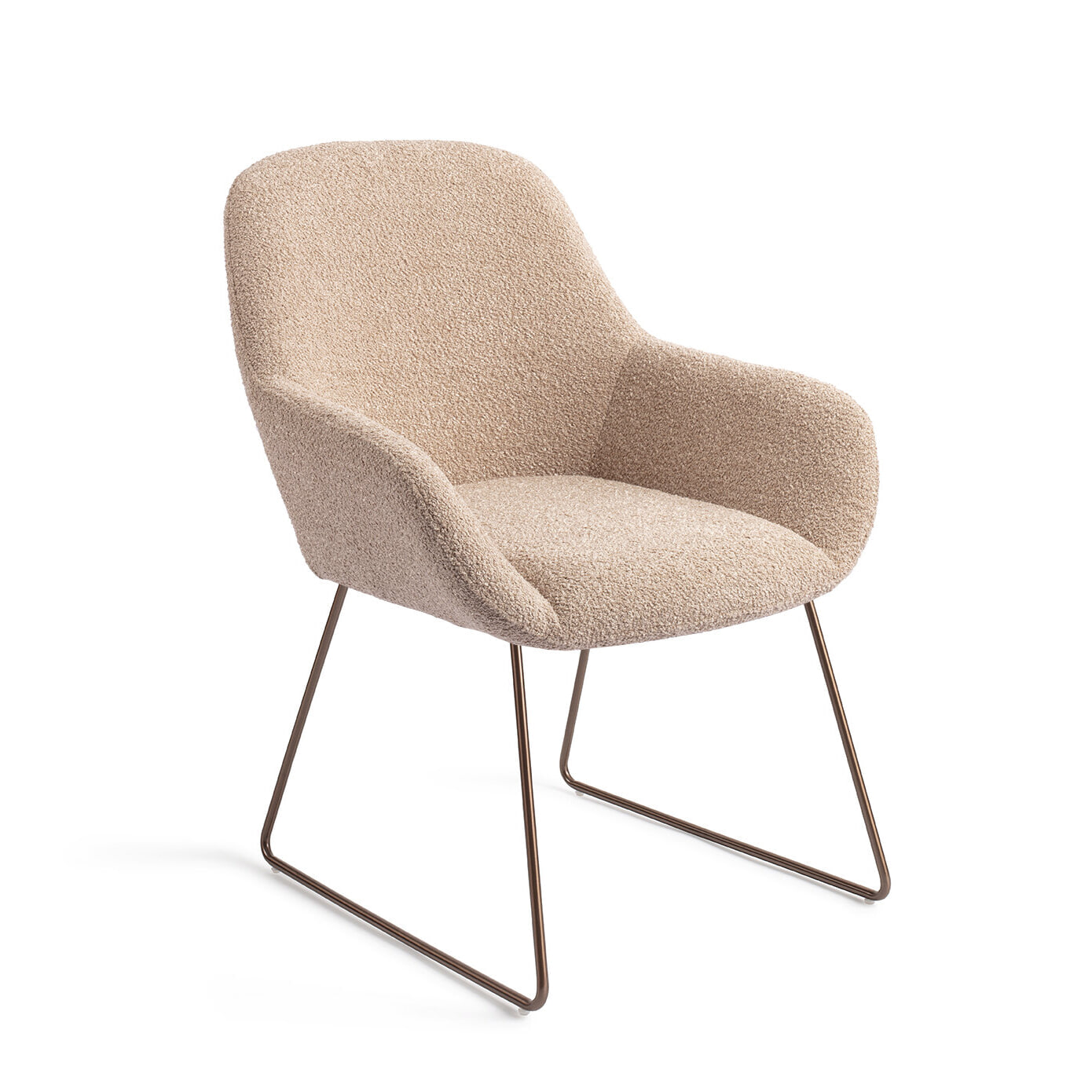 Jesper Home Eetkamerstoel 'Kushi' Slide Rose, kleur Flax Relax