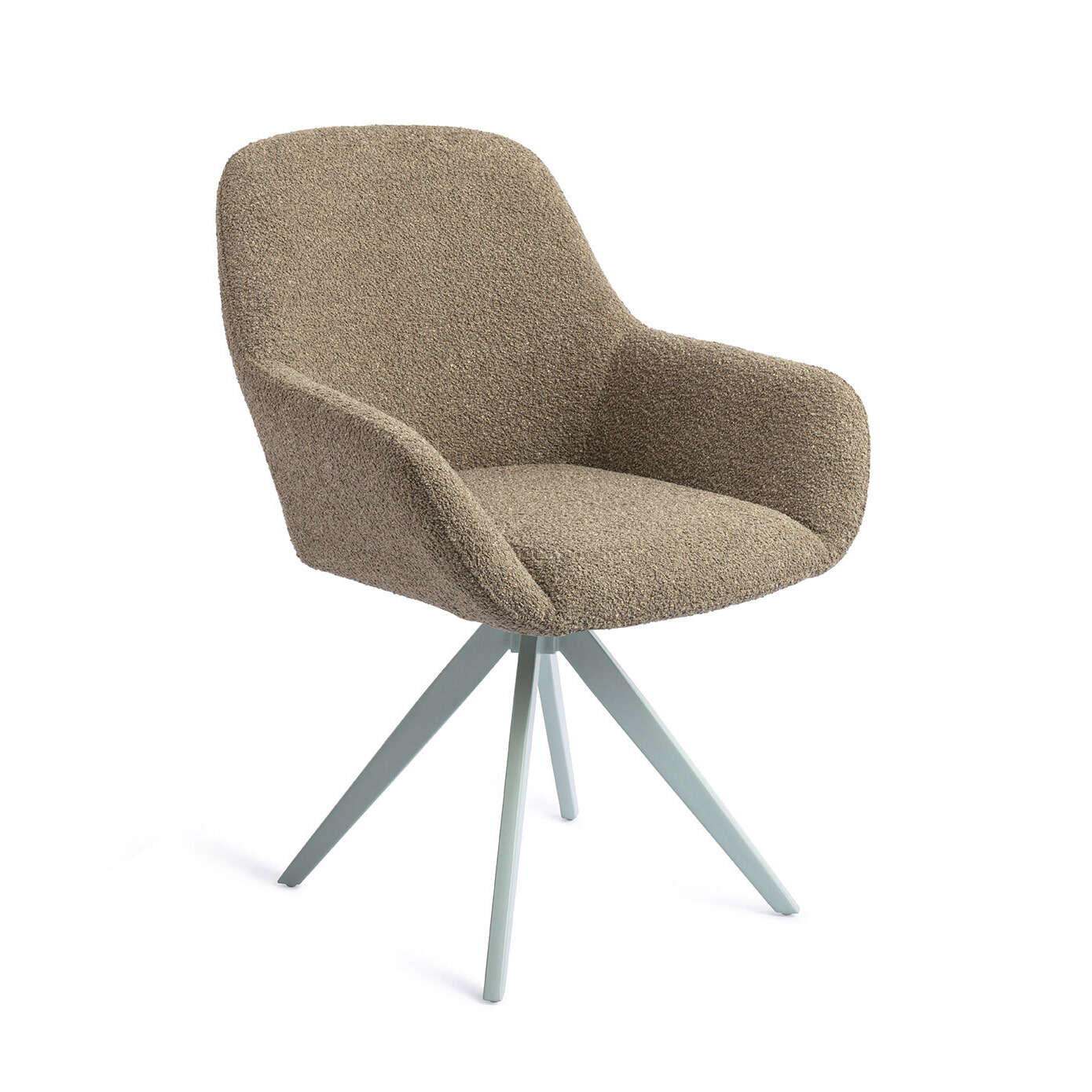 Jesper Home Draaibare Eetkamerstoel Kushi Turn Mint - Moss Meadow