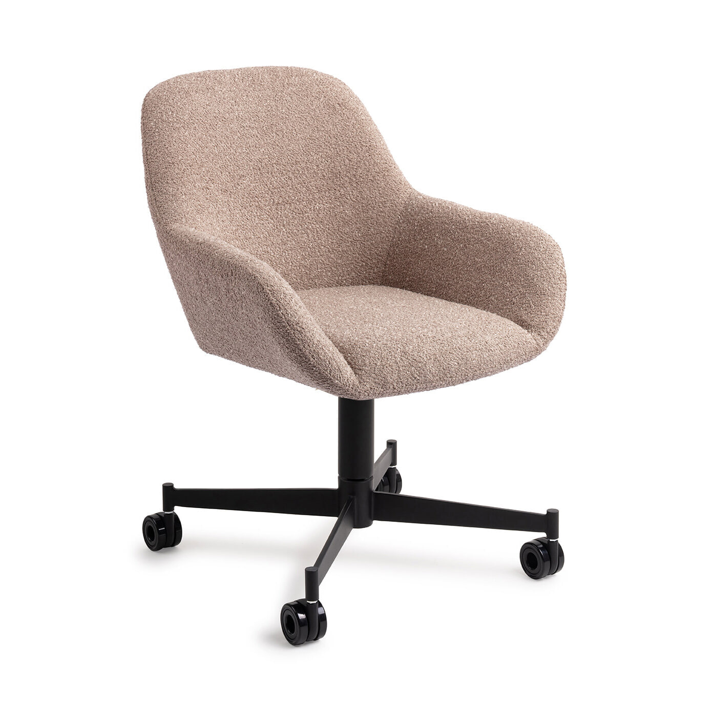 Jesper Home Eetkamerstoel Kushi Caster Black - Stone Haze