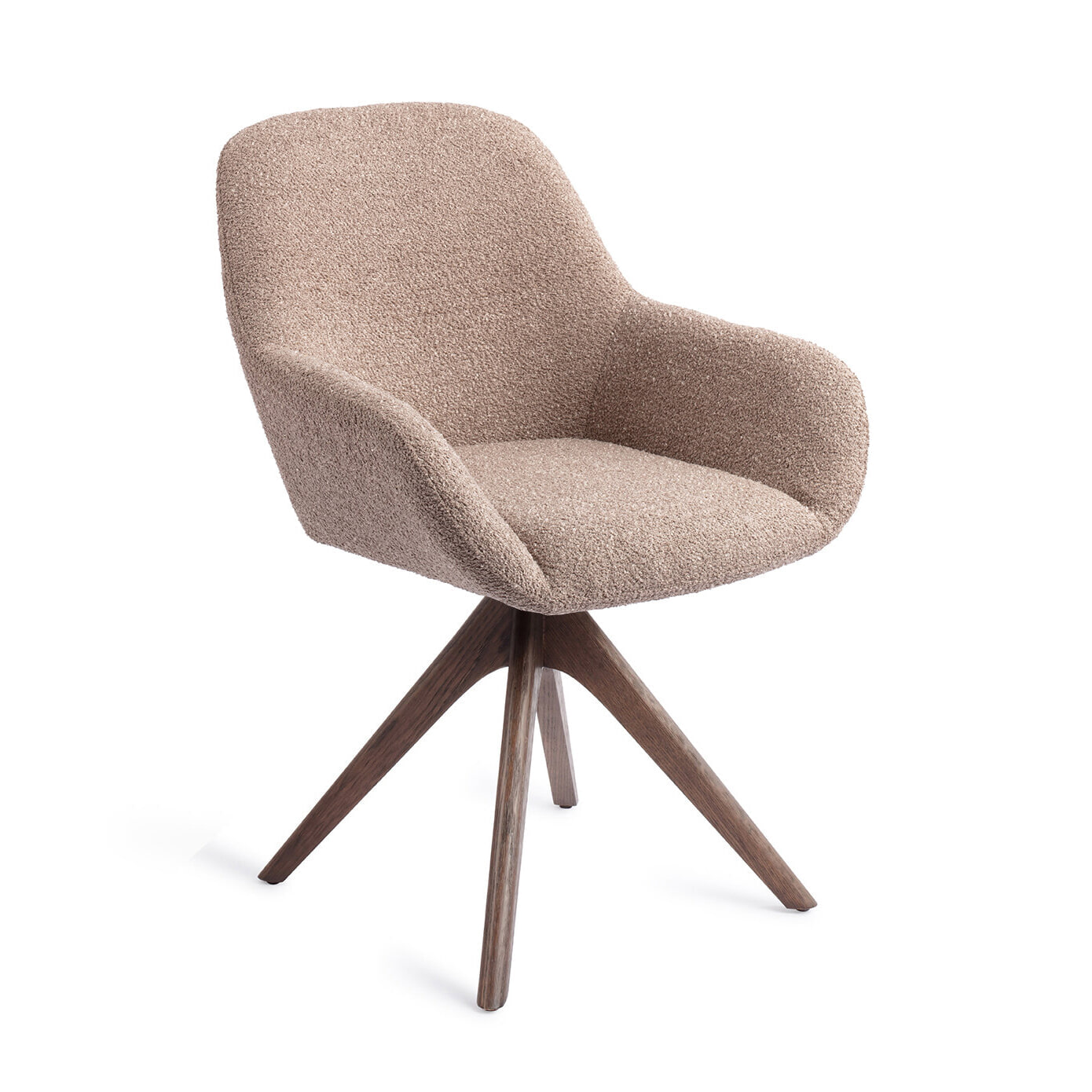 Jesper Home Eetkamerstoel 'Kushi' Revolve Oak Walnut