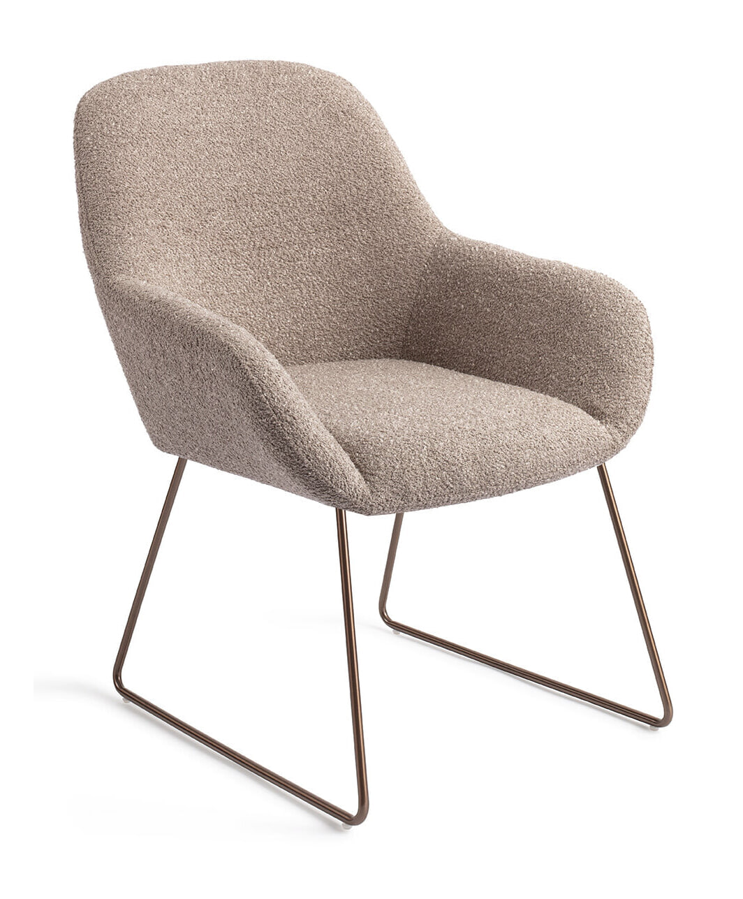 Jesper Home Eetkamerstoel 'Kushi' Slide Rose, kleur Stone Haze