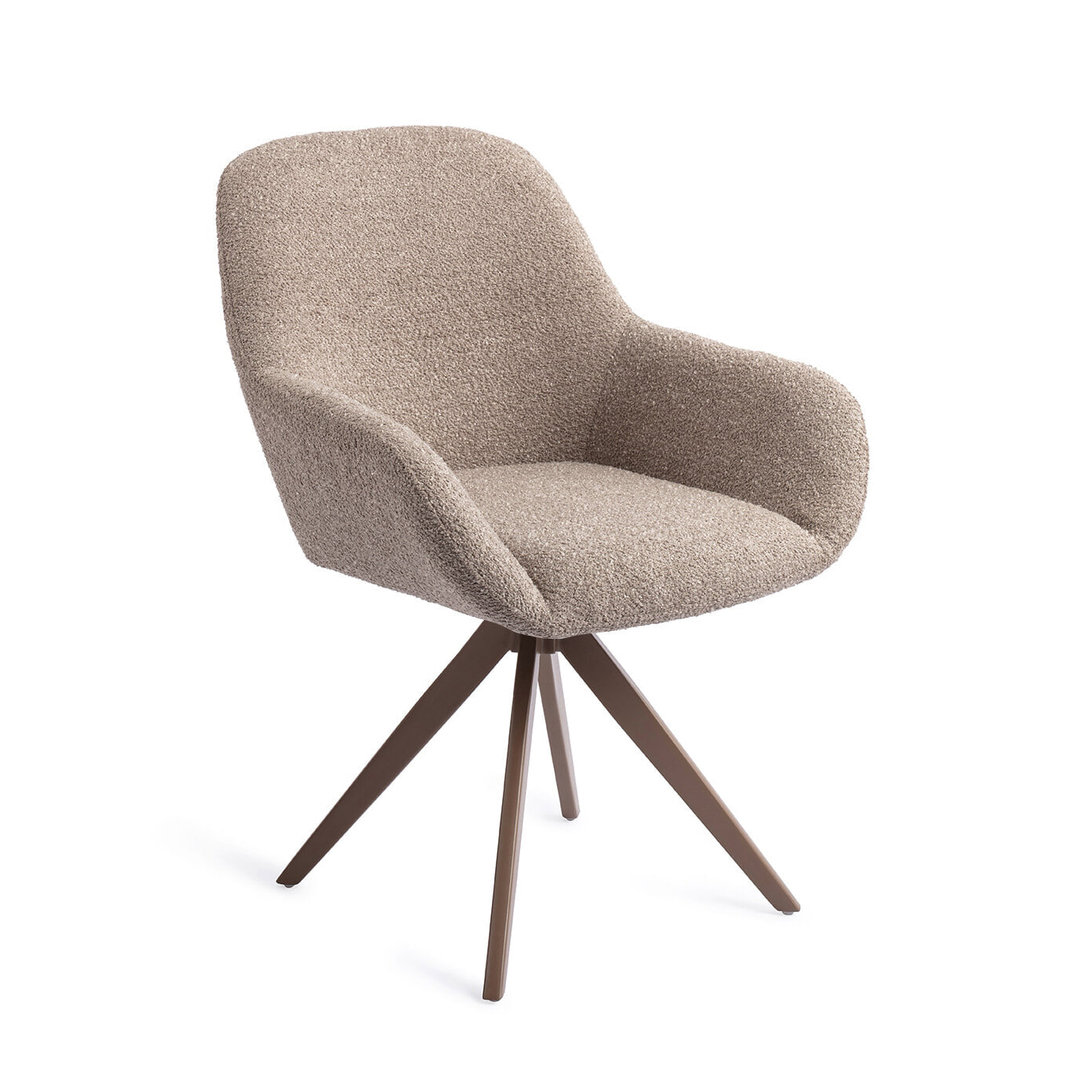 Jesper Home Eetkamerstoel 'Kushi' Turn Brown, Draaibaar, kleur Stone Haze