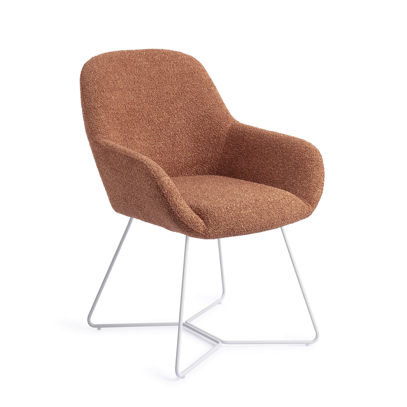 Jesper Home Eetkamerstoel 'Kushi' Beehive White, kleur Amber Autumn