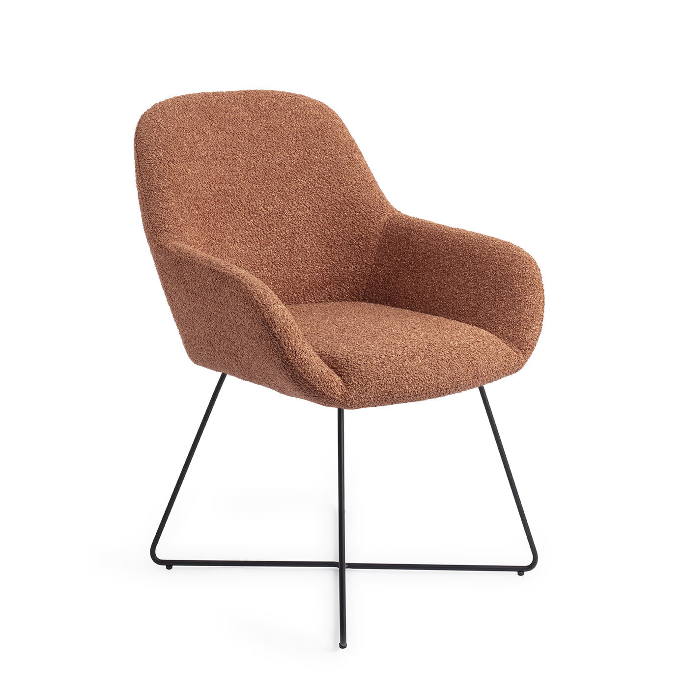 Jesper Home Eetkamerstoel 'Kushi' Cross Black, kleur Amber Autumn