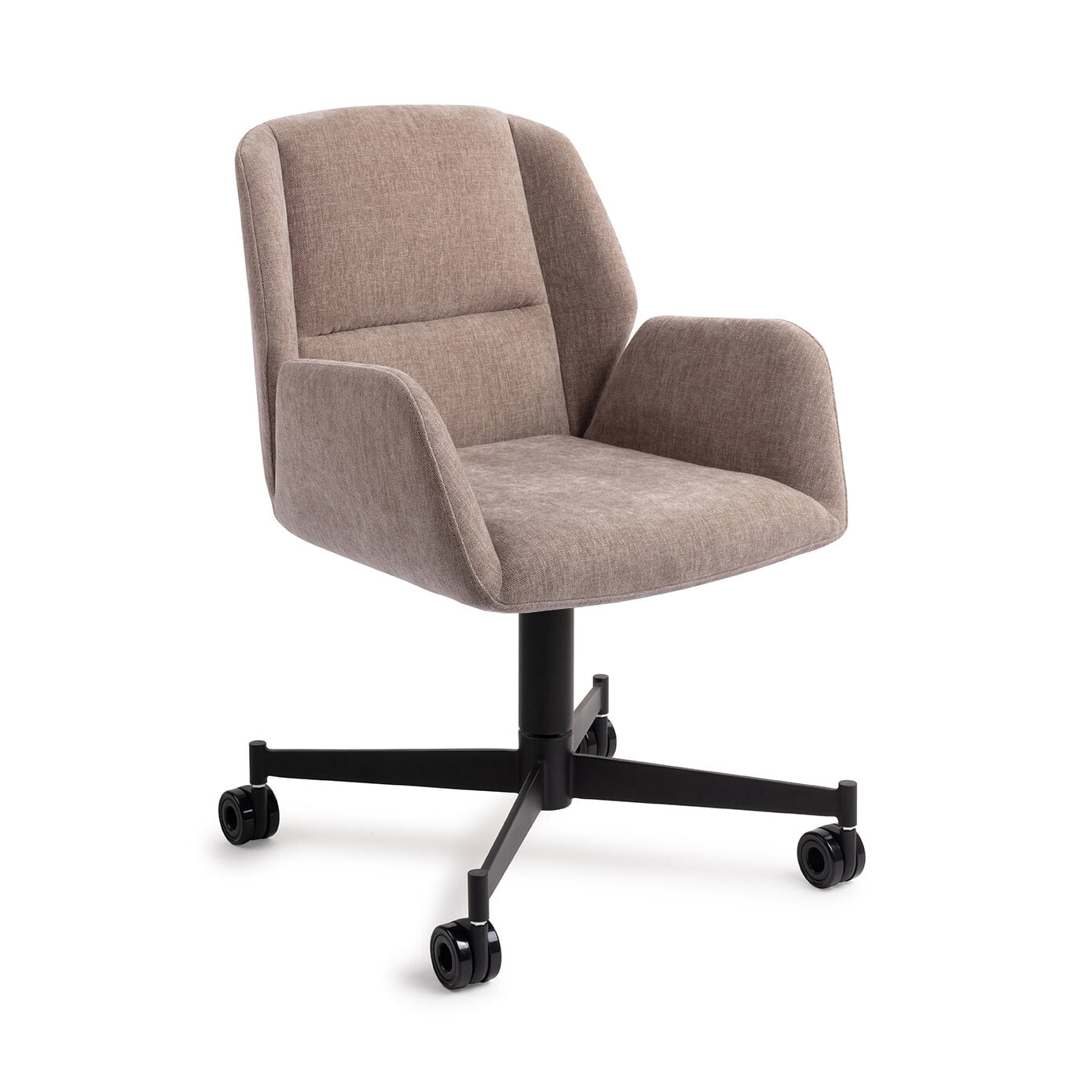 Jesper Home Draaibare Eetkamerstoel Myoko Caster Black - Greystones