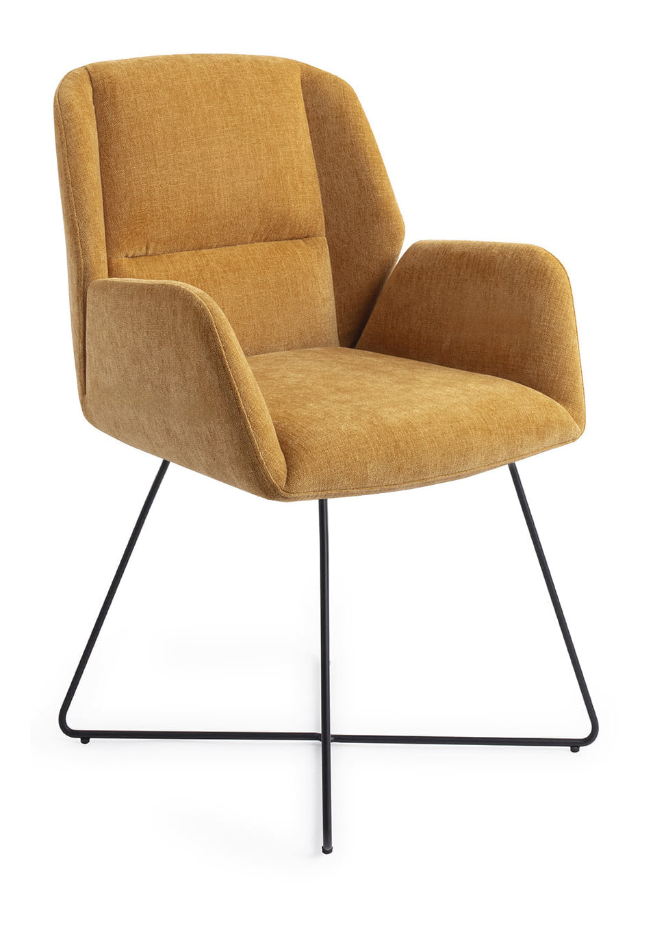 Jesper Home Eetkamerstoel 'Myoko' Cross Black, kleur El Dorado