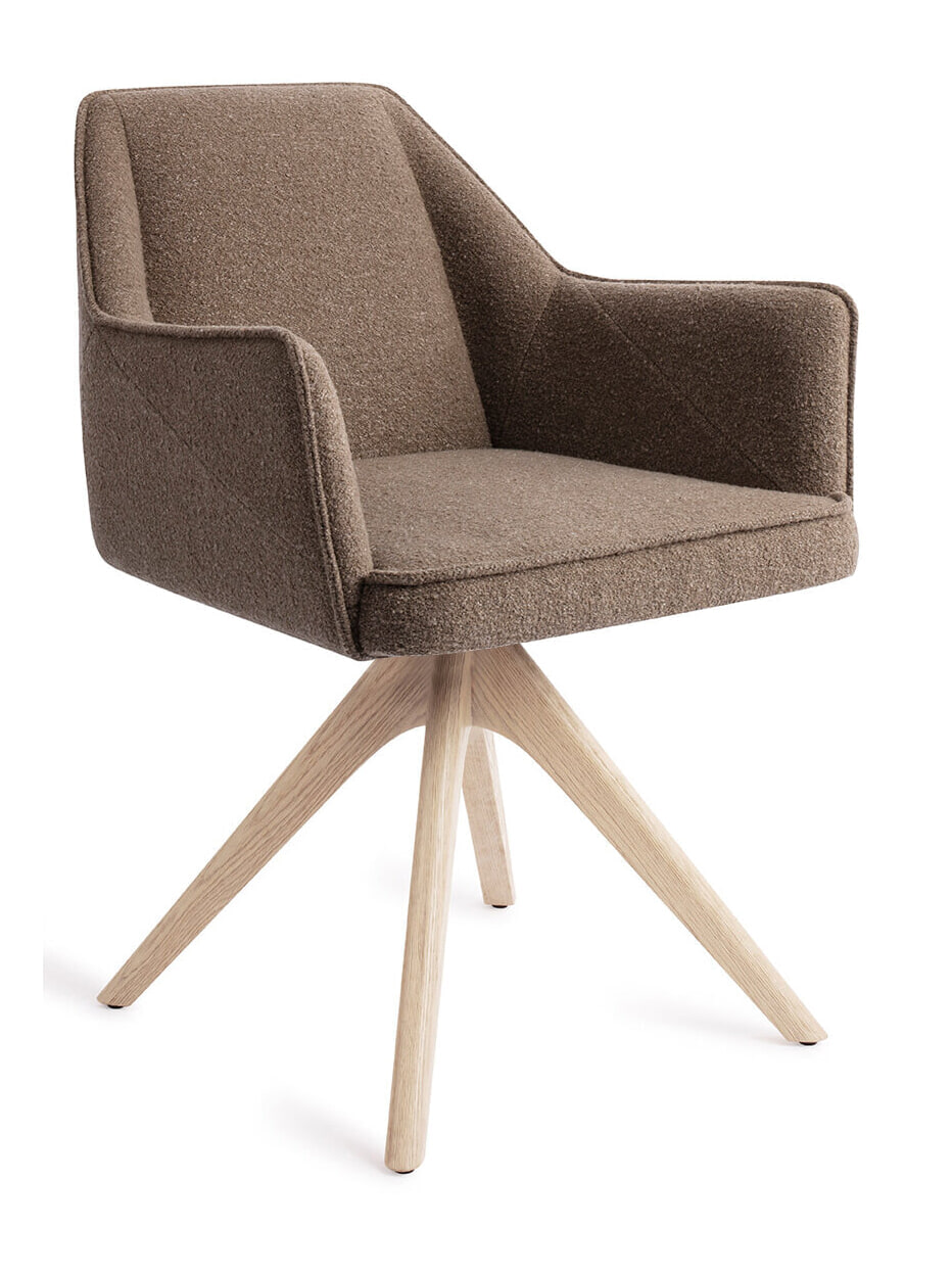 Jesper Home Eetkamerstoel 'Tome' Revolve Oak Bleach