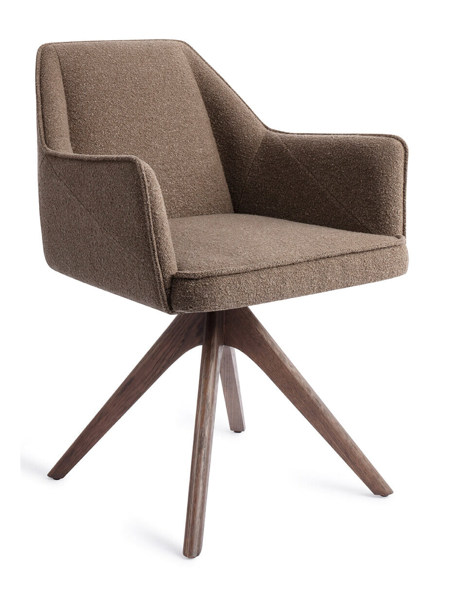 Jesper Home Eetkamerstoel 'Tome' Revolve Oak Walnut