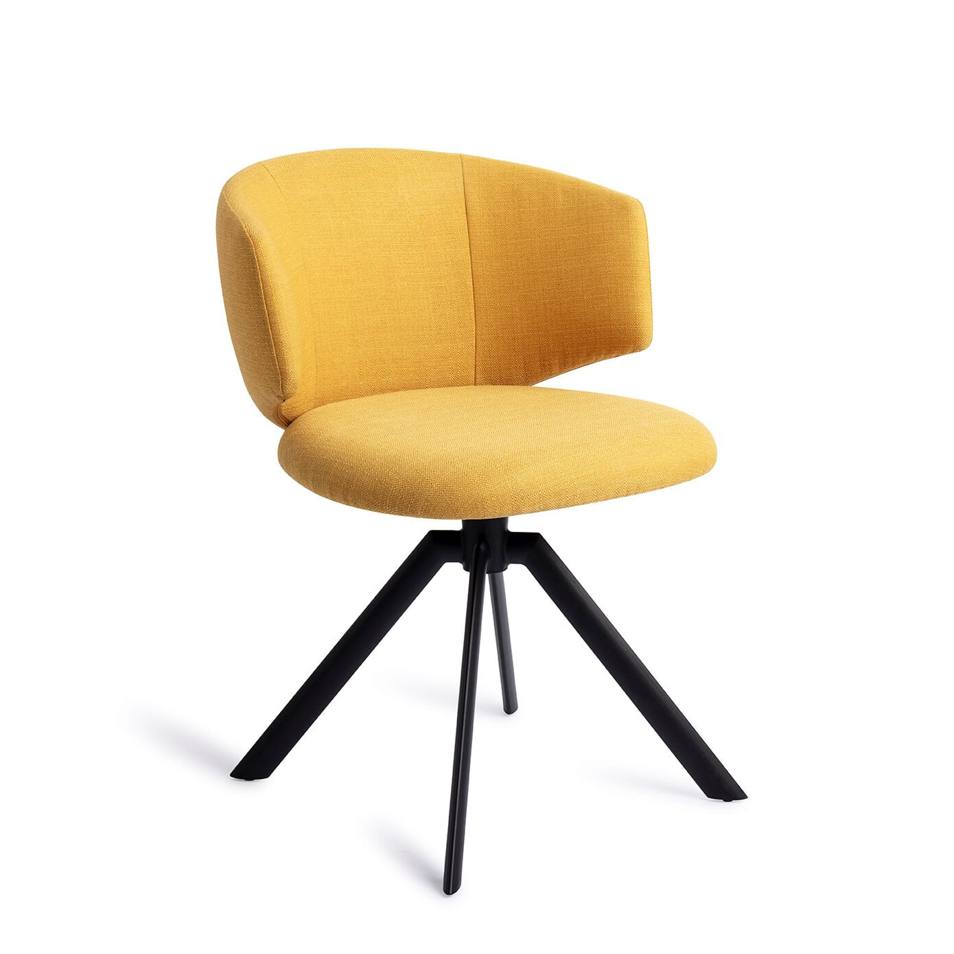 Jesper Home Draaibare Eetkamerstoel 'Misato' kleur Buttercup